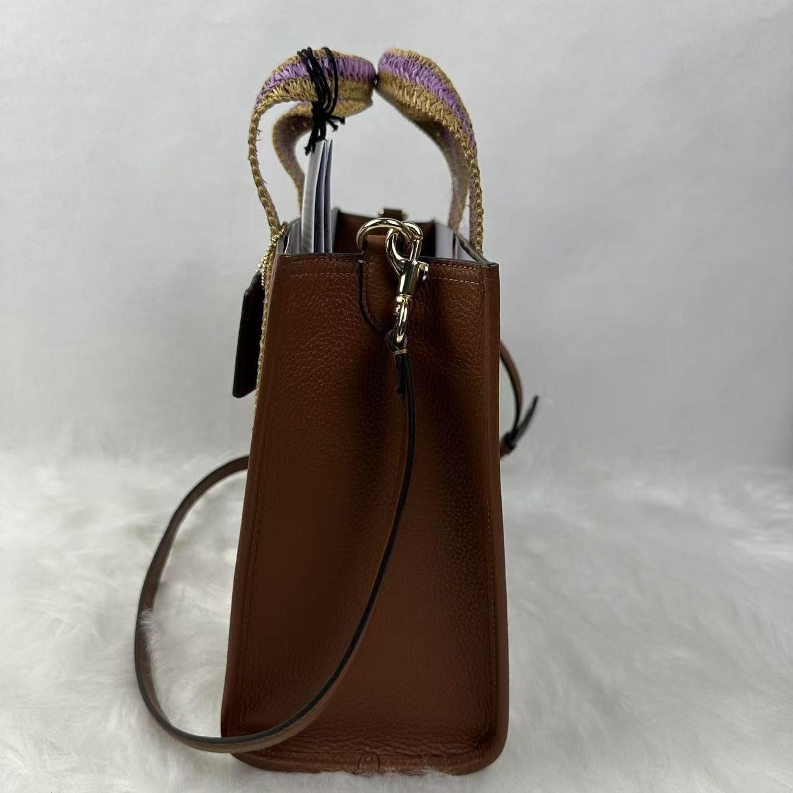 Coach Coach Smith Tote Bag Crossbody In Leather/Gold/Redwood Size ONE SIZE - 4 Thumbnail