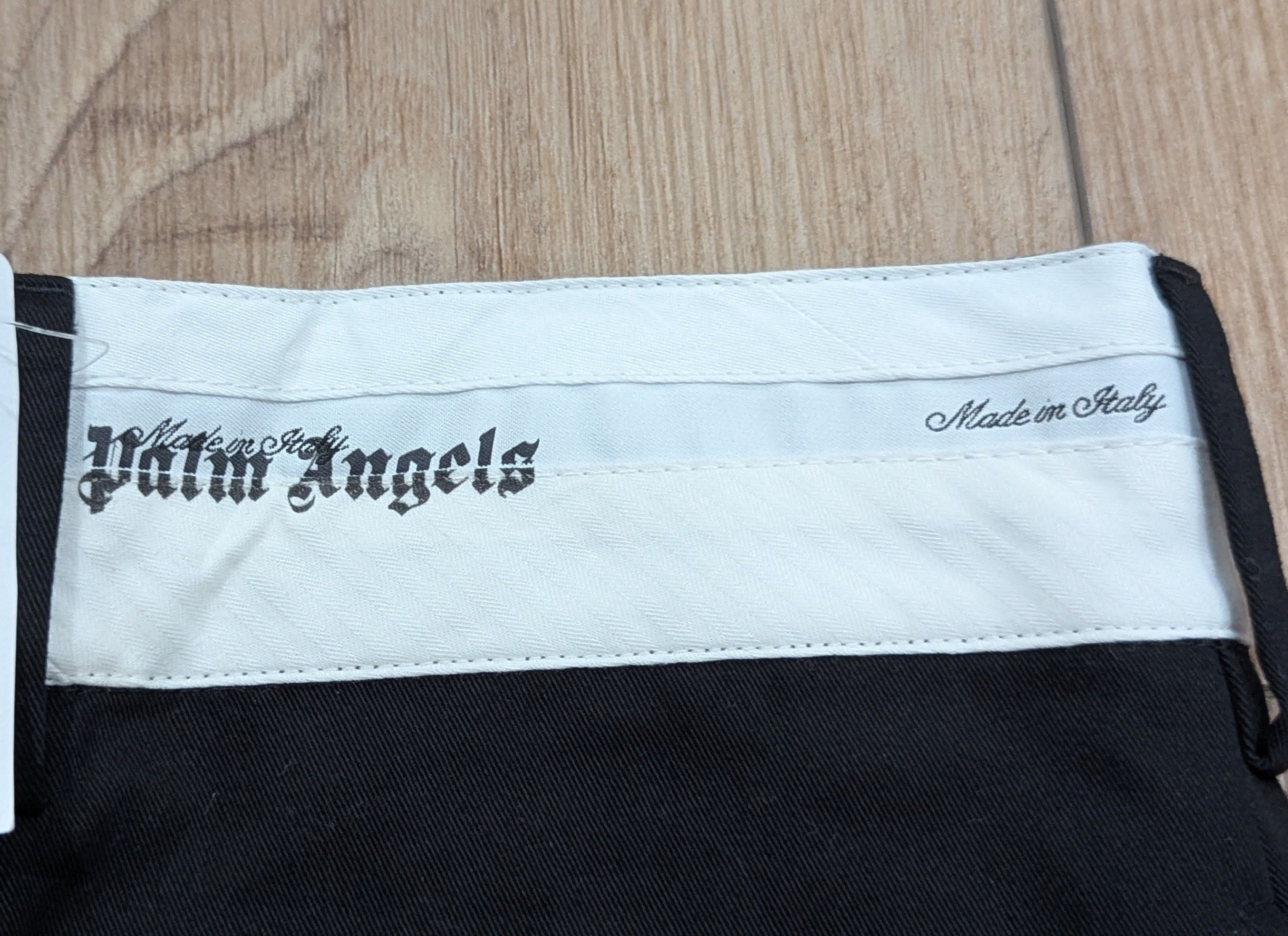 Palm Angels Palm Angels Sartorial Chino Pants Black/Off-White 50 US 34 Size US 34 / EU 50 - 3 Thumbnail