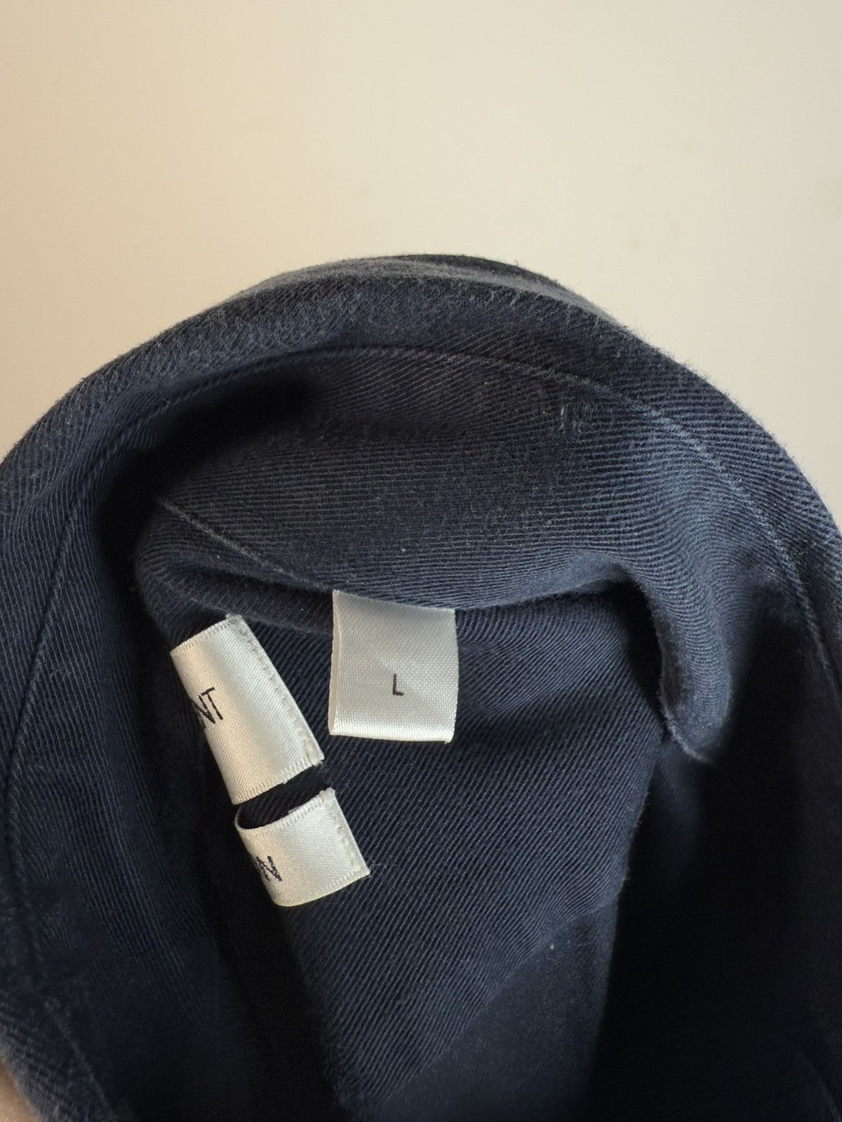 Yves Saint Laurent Heavy YSL Shirt Cotton Navy Size US L / EU 52-54 / 3 - 5 Thumbnail