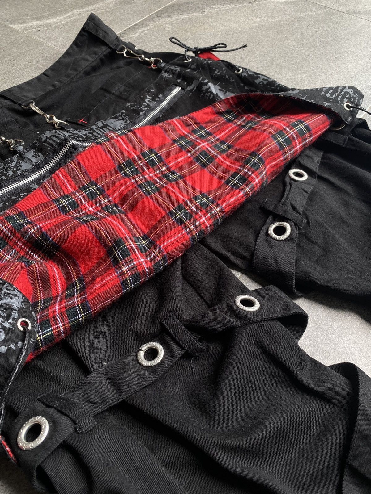 Seditionaries Rare Mad Punk Bondage Pants–Japan Punk/Gothic Tartan&Chains Size US 33 - 6 Thumbnail