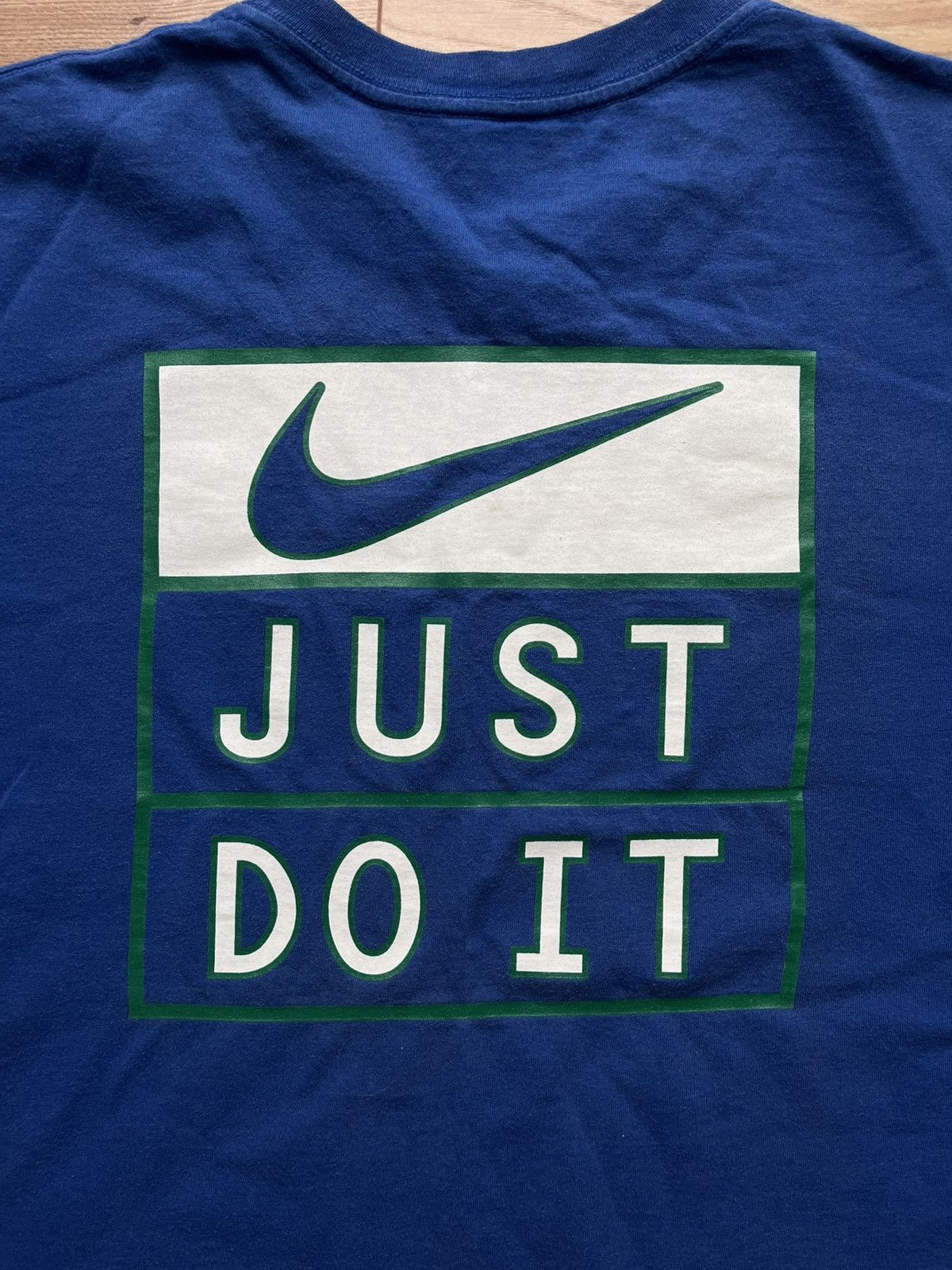 Nike 90’s NIKE JUST DO IT BIG LOGO BRASIL SPELLOUT SWOOSH Y2K TEE Size US XL / EU 56 / 4 - 6 Thumbnail