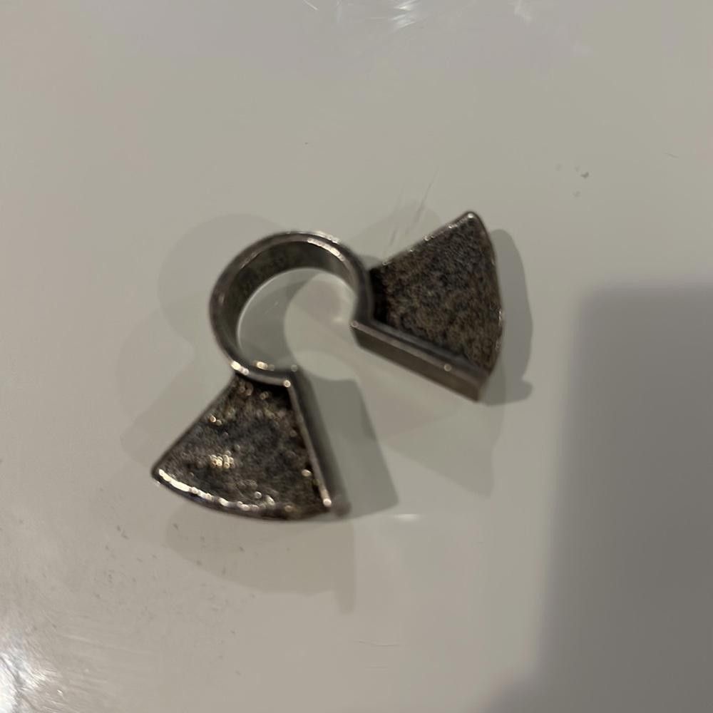 Designer Low Luv x Erin Wasson Ingot Ear Ring in silver Size ONE SIZE - 5 Thumbnail