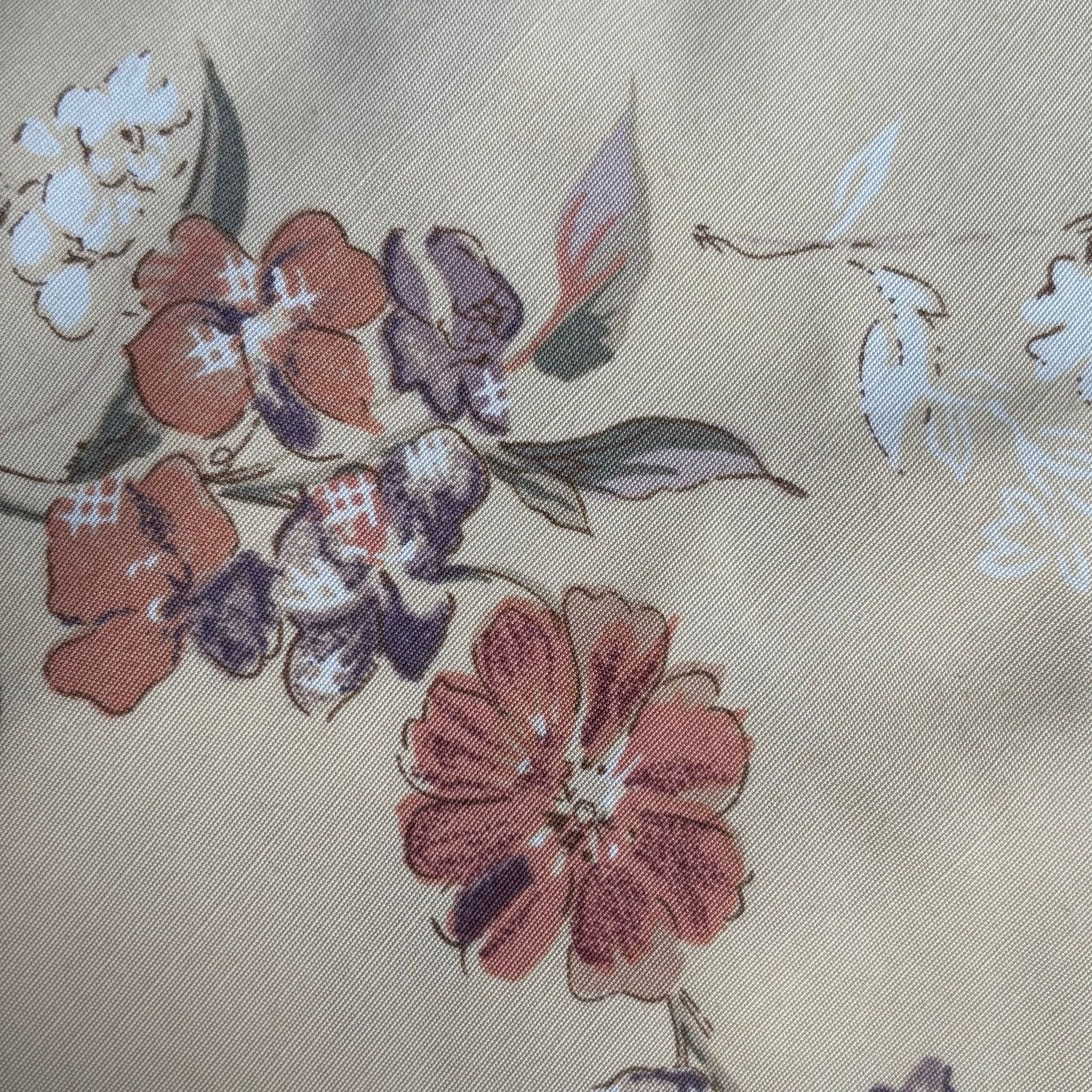 Vintage Vintage 90s Beige White Floral Sleeveless Mini Dress USA Size M / US 6-8 / IT 42-44 - 10 Thumbnail