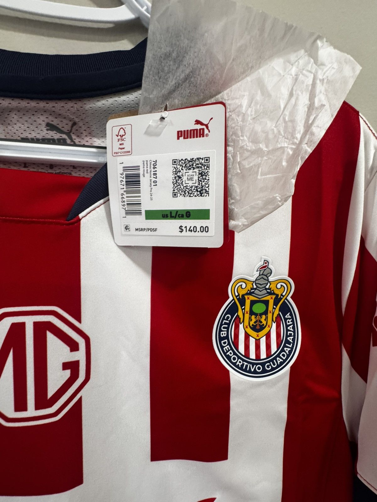 Puma PUMA LIGA MX CHIVAS JERSEY Size US L / EU 52-54 / 3 - 3 Thumbnail