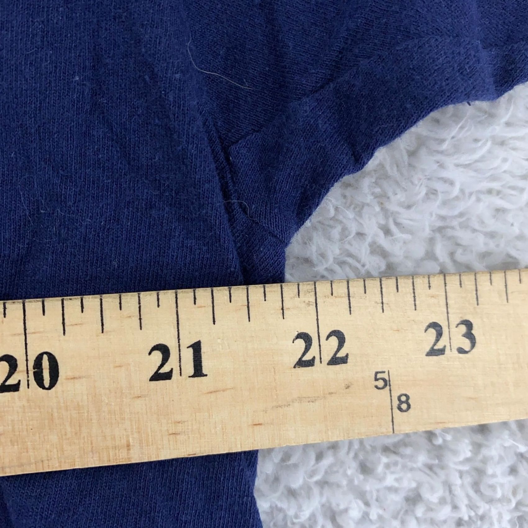 Hanes VINTAGE Hanes Pocket Shirt Mens L blue 100% Cotton Crew Neck Short Sleeve T-Shirt Navy Blank Casual Size US L / EU 52-54 / 3 - 6 Thumbnail