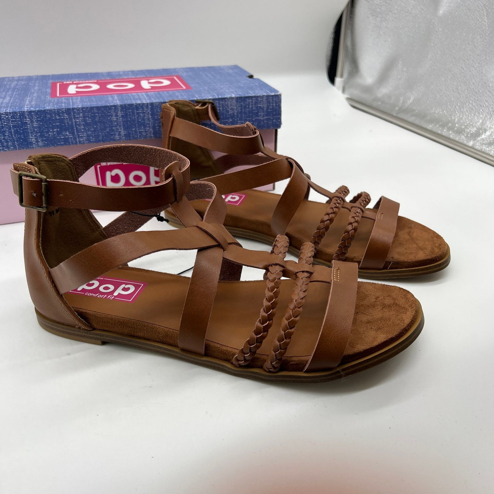 Other Pop Womens Traffic Ankle Strap Flat Sandals Cogna Size US 11 / IT 41 - 1 Thumbnail