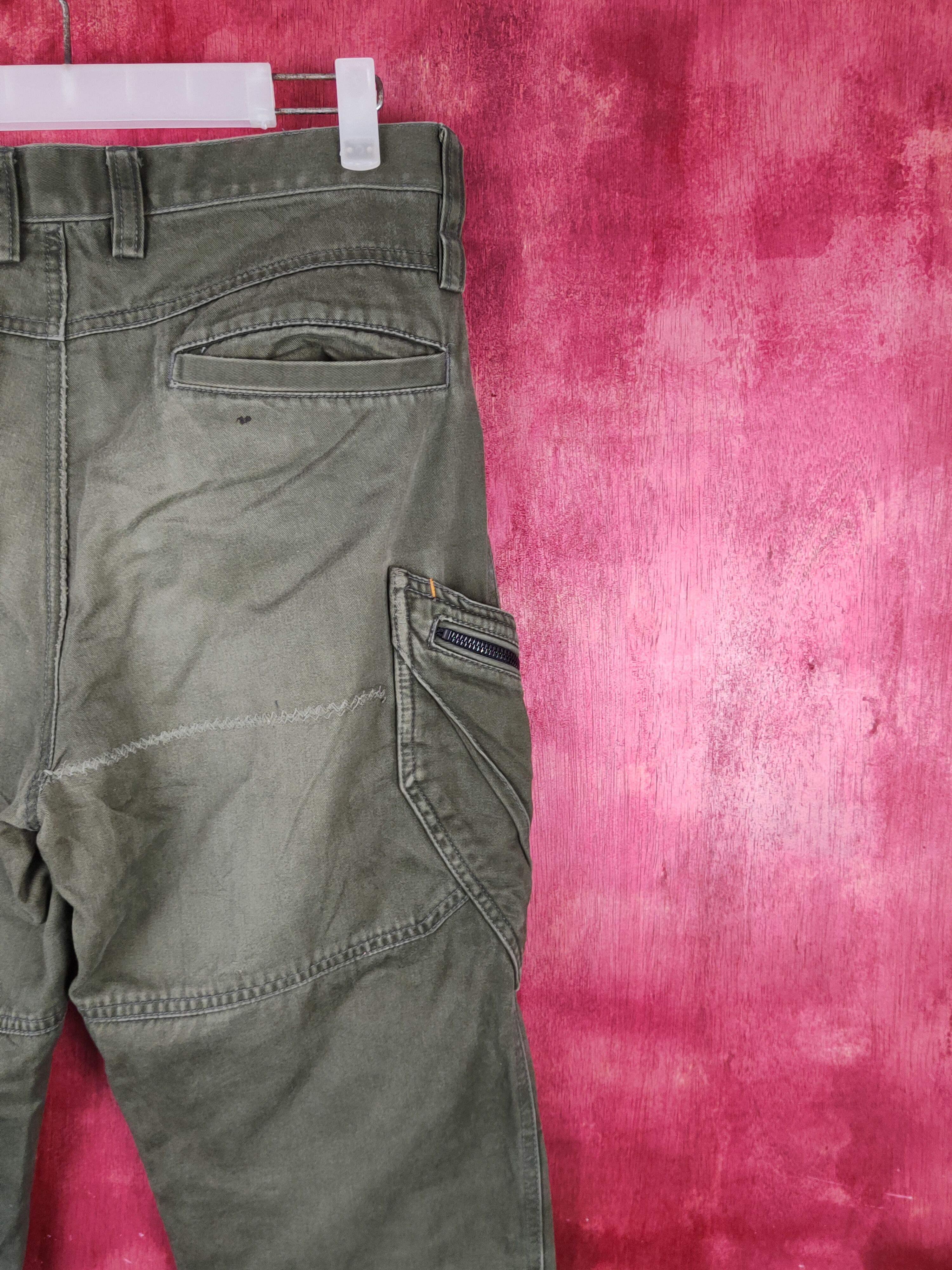 Japanese Brand TS Design Dark Olive Multipocket Tactical Cargo Pants #S1345 Size US 32 / EU 48 - 13 Thumbnail