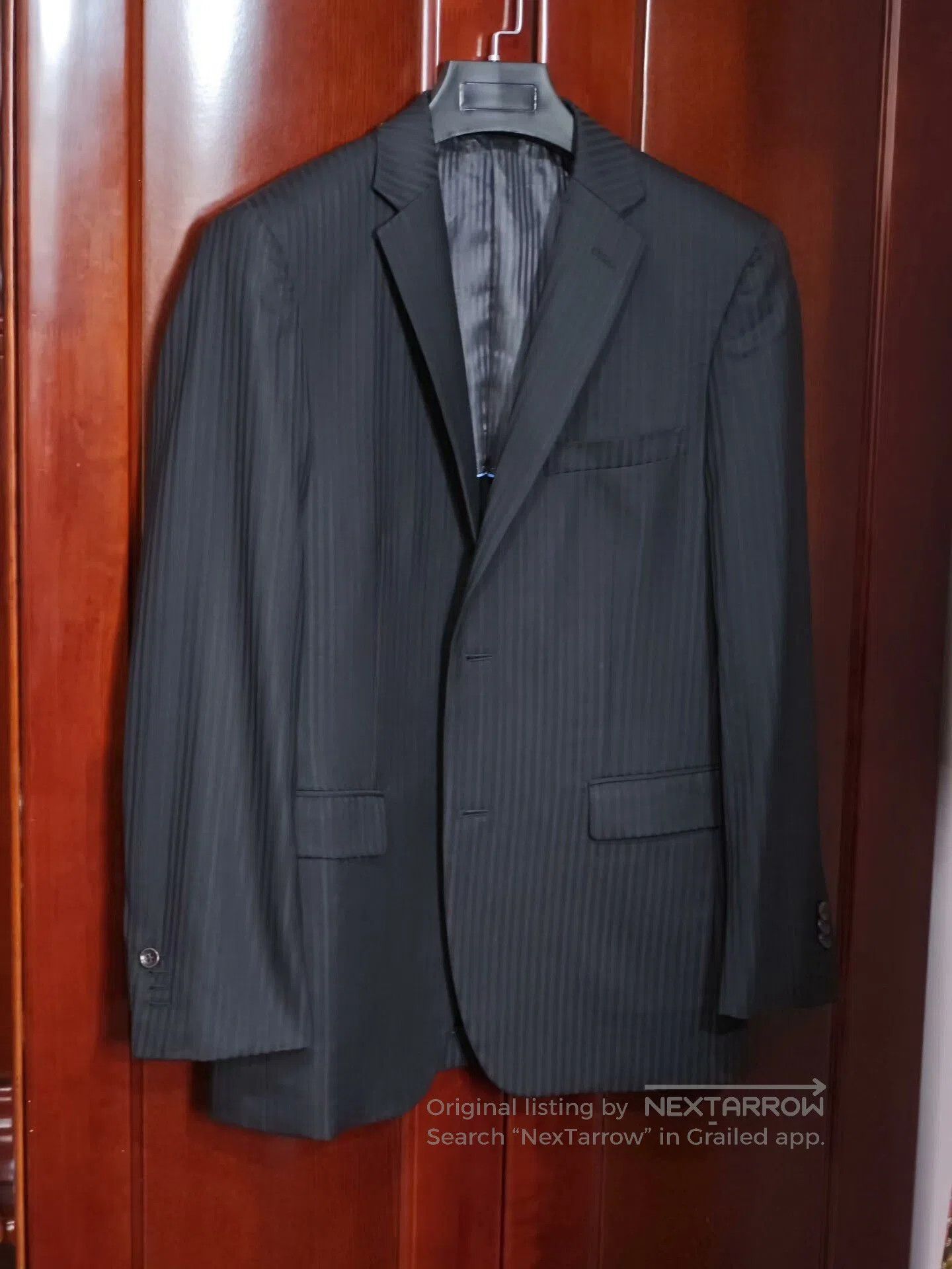 Japanese Brand Custom Italian Wool Linen Suit. Size US M / EU 48-50 / 2 - 1 Thumbnail