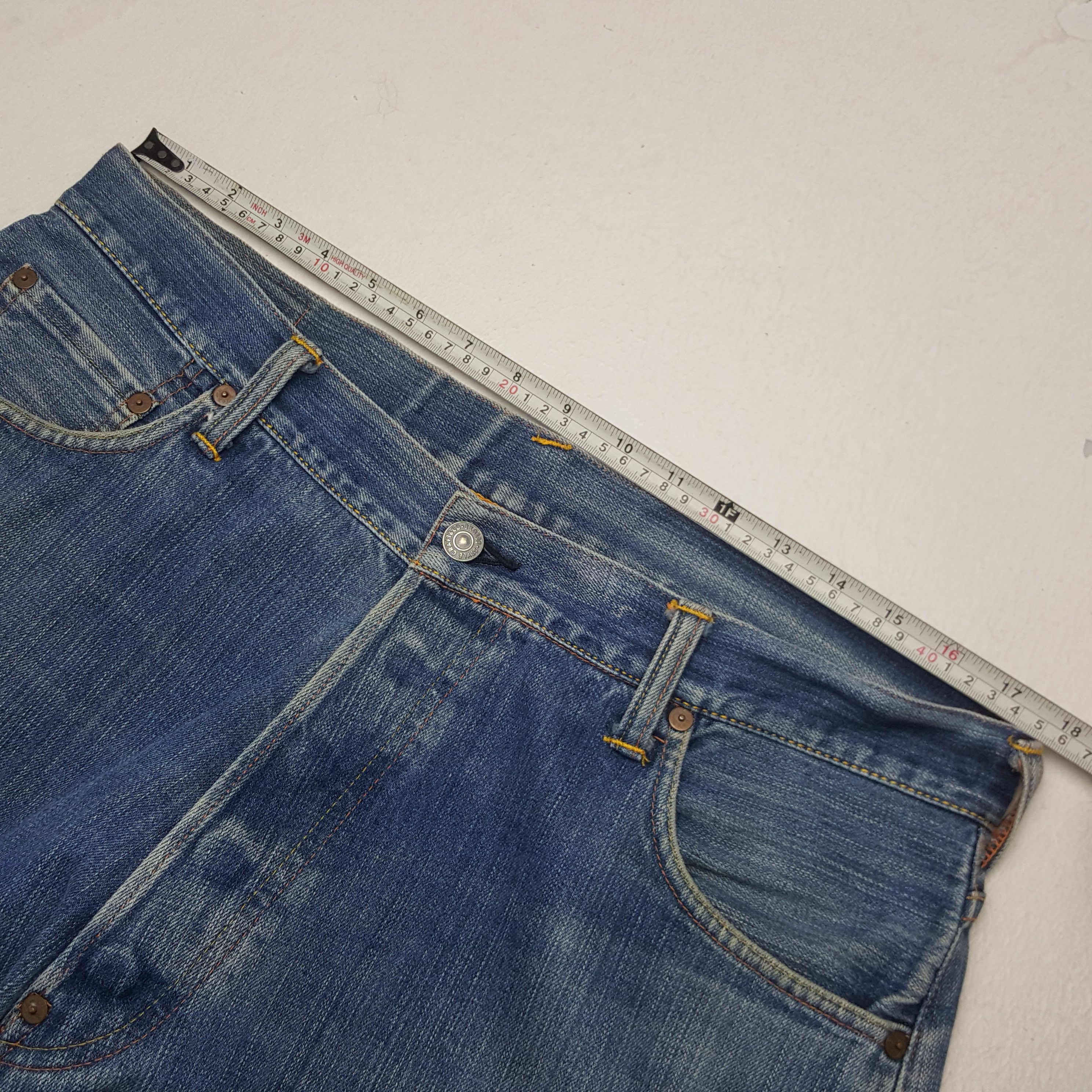 Evisu × Vintage Vintage Evisu Japan Custom Daicock Art Denim Jeans Size US 35 - 7 Thumbnail