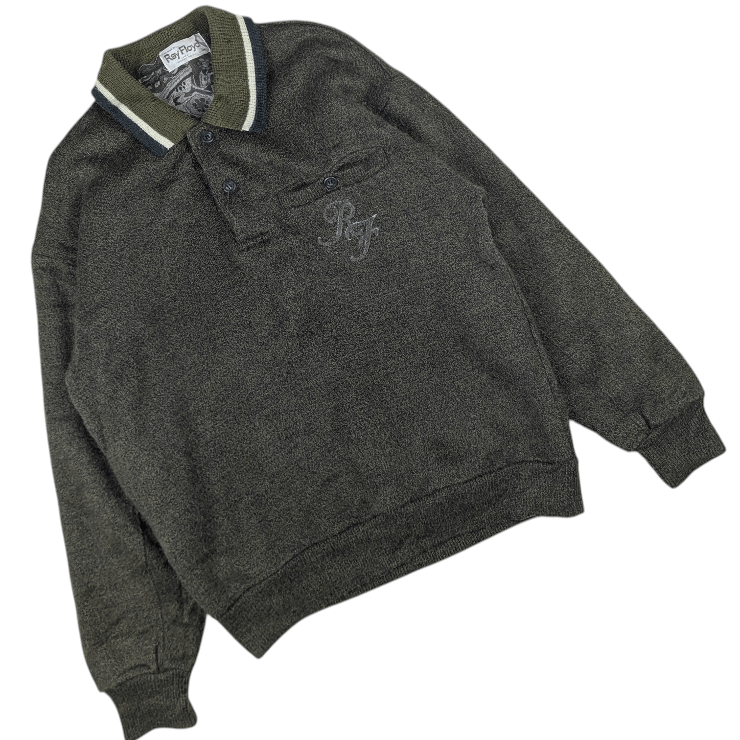 Japanese Brand Vintage 90's RAY FLOYD Wool Jumper Sweatshirt Size US M / EU 48-50 / 2 - 4 Thumbnail