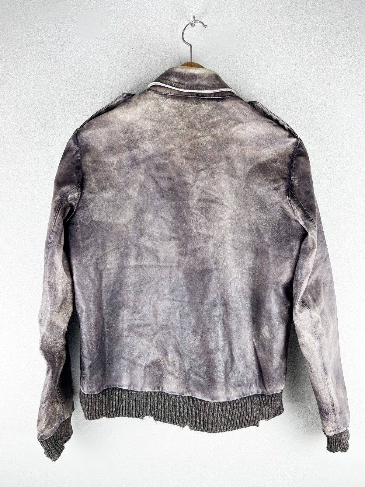 Iceberg ICEBERG Leather RARE Bomber Jacket SZ M Size US M / EU 48-50 / 2 - 2 Thumbnail