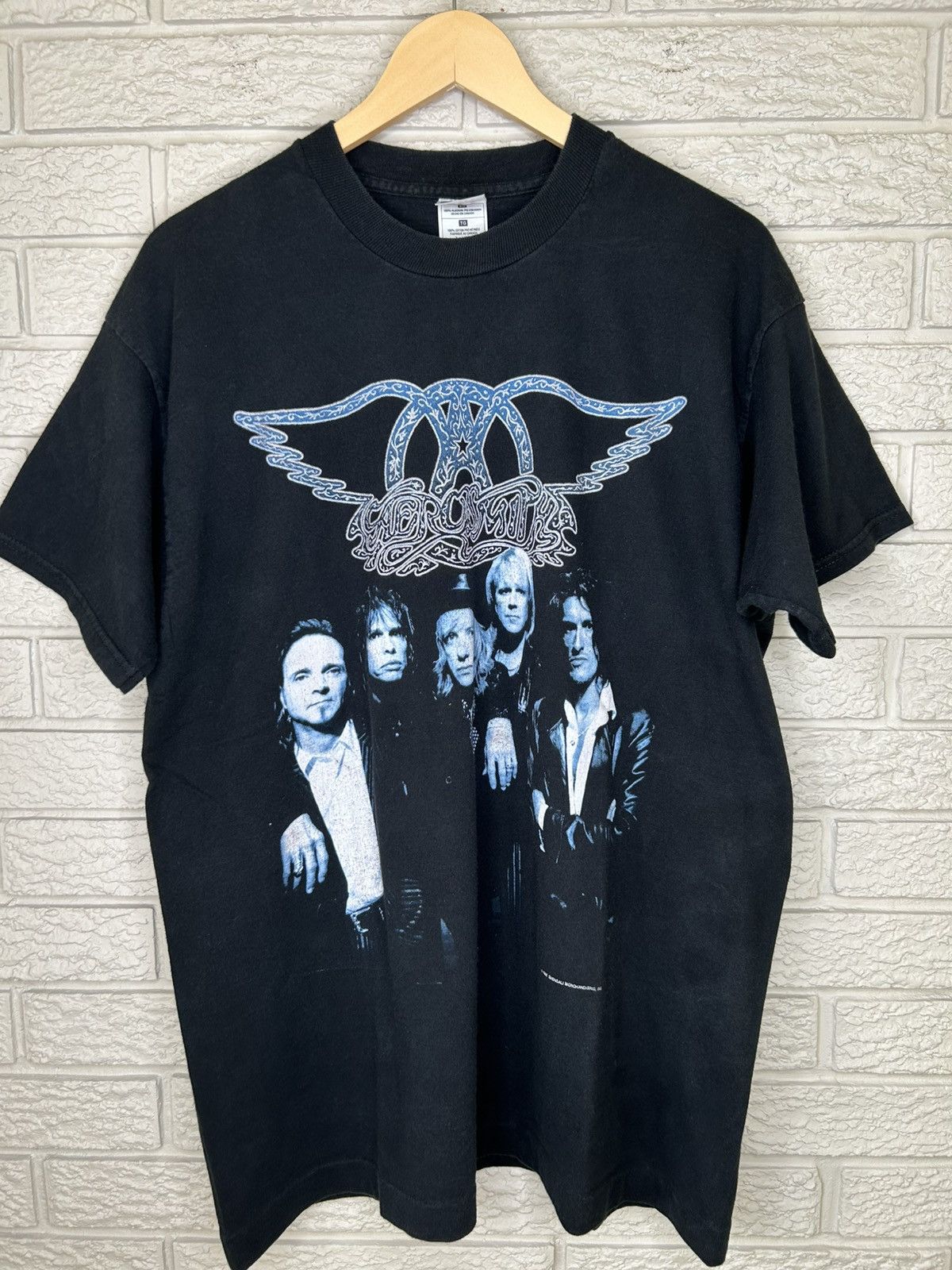 Vintage Vintage 1997 Aerosmith Nine Lives Tour T Shirt Size US XL / EU 56 / 4 - 1 Thumbnail