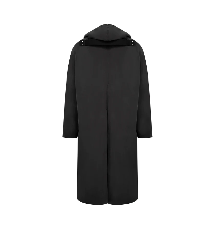Rick Owens o1h1sh11225 Gimp Mac Wide Coat in Black Size US M / EU 48-50 / 2 - 2 Thumbnail