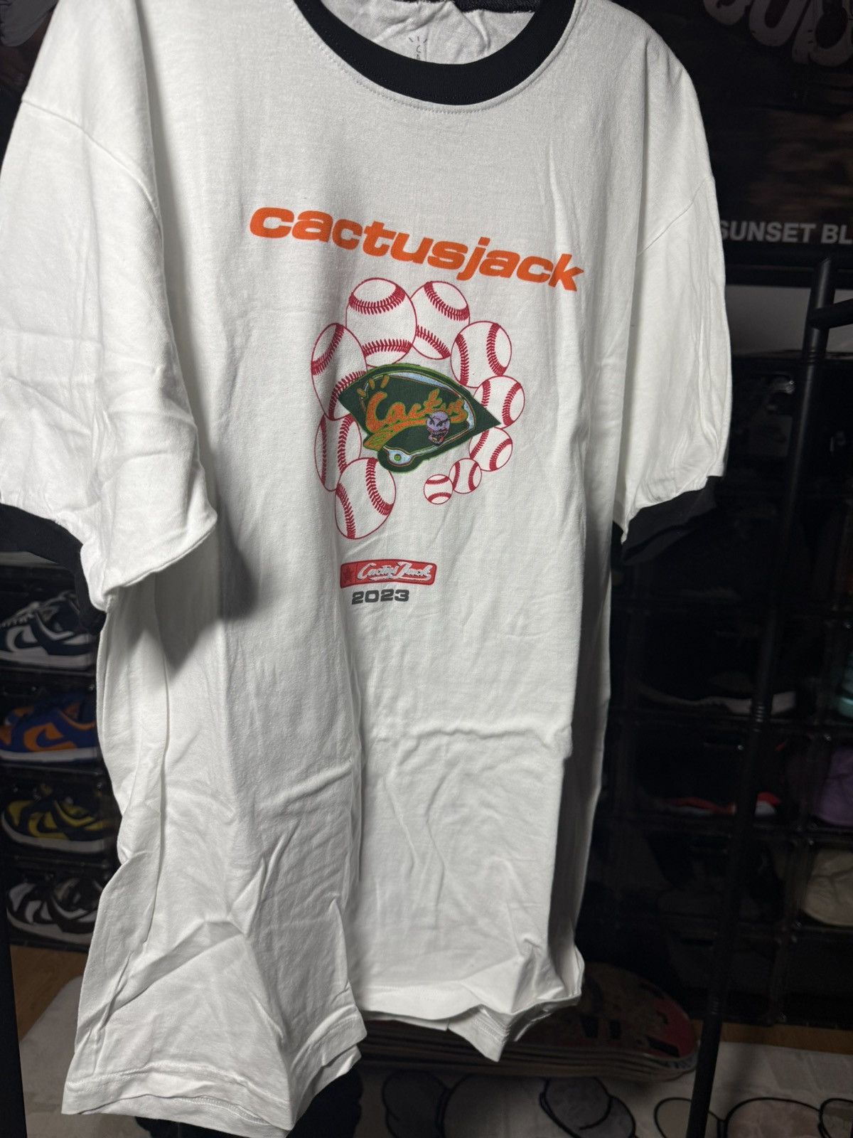 Travis Scott Travis Scott Curveball Ringer T-Shirt Size US L / EU 52-54 / 3 - 1 Thumbnail