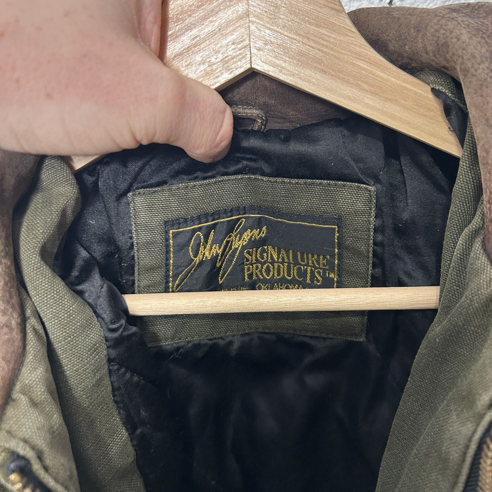 The Unbranded Brand Vintage Quilted Detroit Style Jacket “Moss Green” Size US XL / EU 56 / 4 - 11 Thumbnail