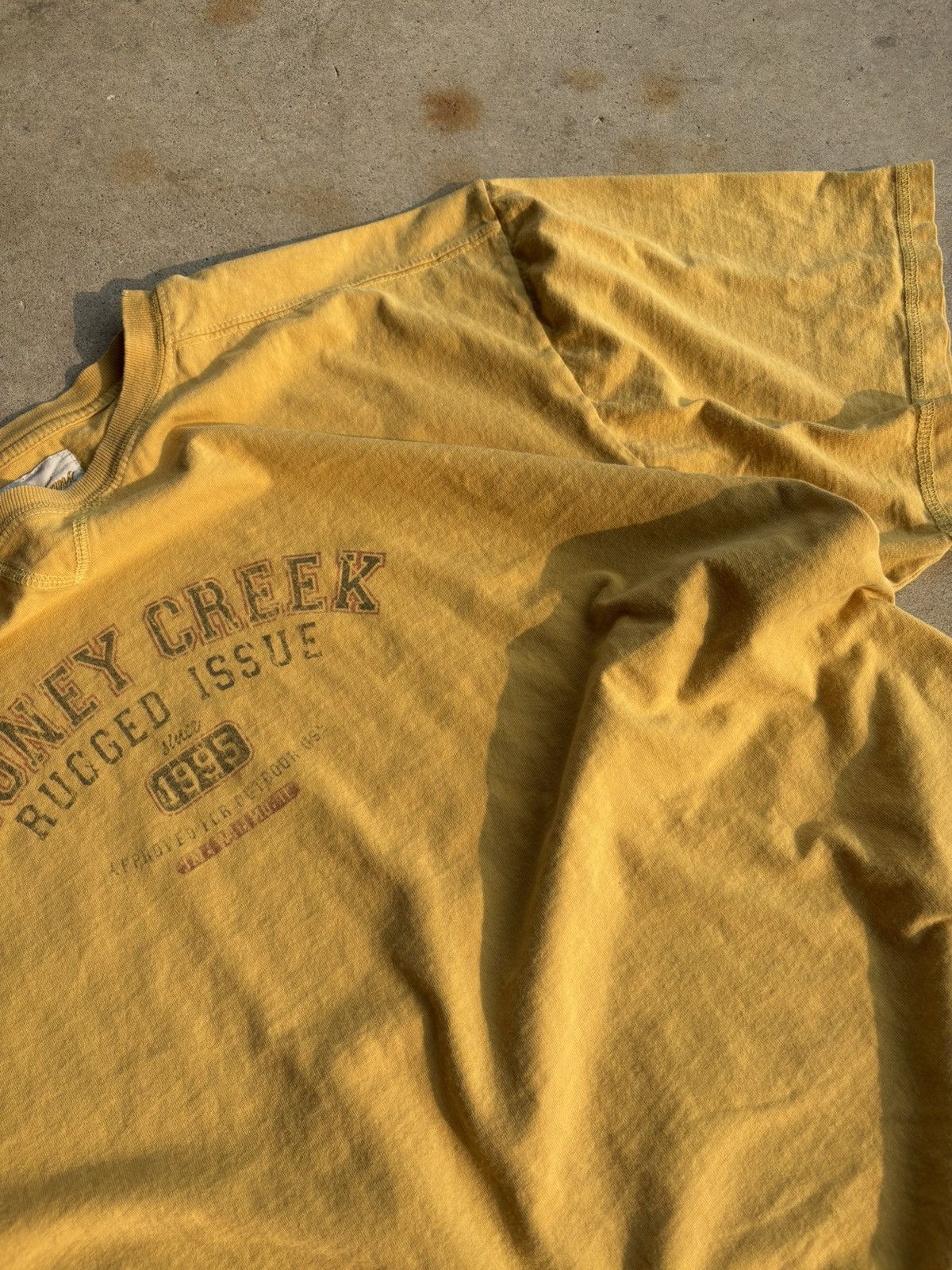 Vacation Crazy Vintage Stoney Creek Boxy Faded Mustard Camp Tee Size US XL / EU 56 / 4 - 5 Thumbnail