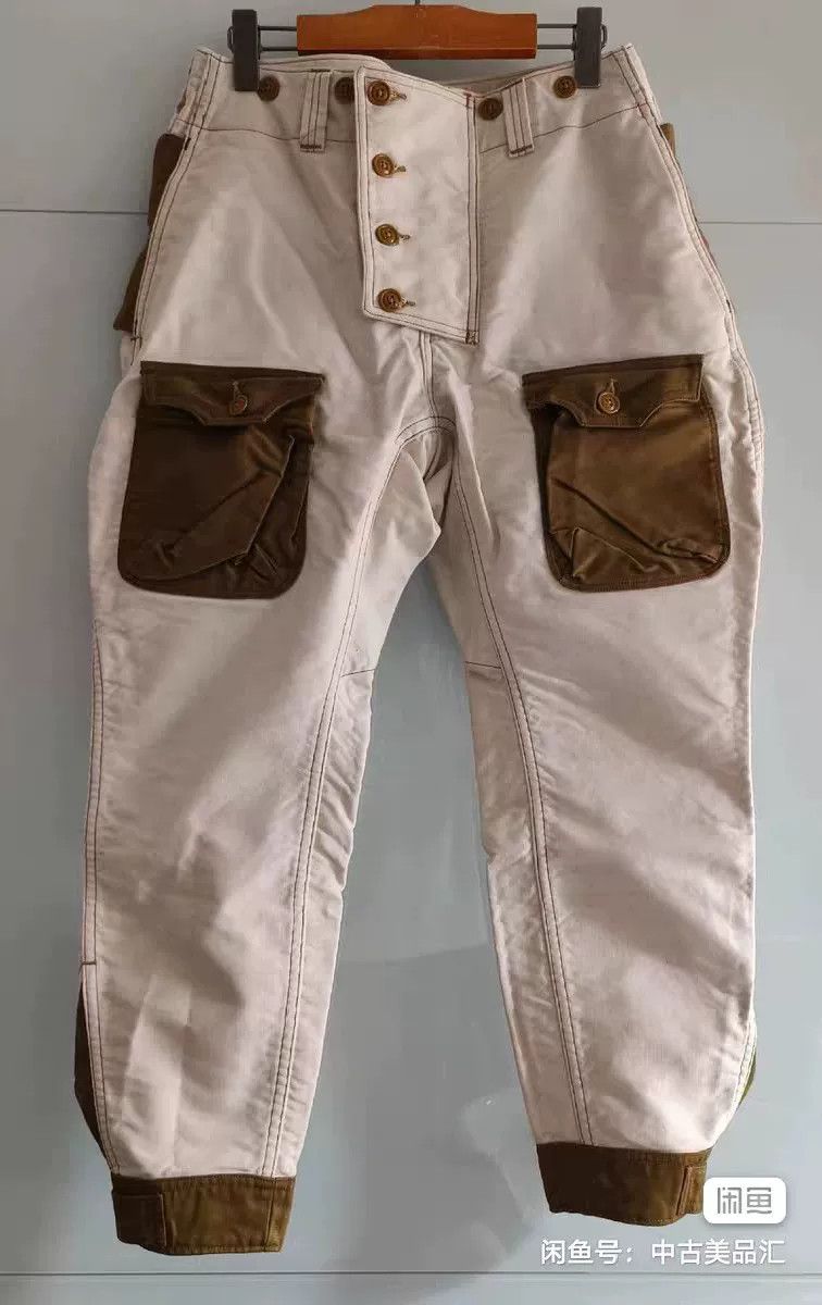 Freewheelers Freewheelers S-3 Flying Trousers in White Size US 30 / EU 46 - 1 Thumbnail