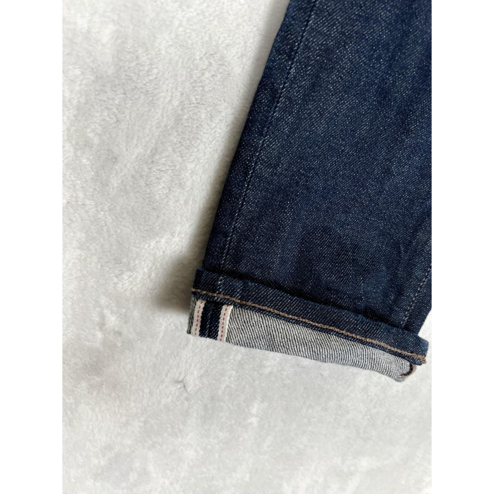 Uniqlo Uniqlo Jeans 30x32 Blue Slim Straight Selvage Stretch Denim Dark Wash Mens Size US 30 / EU 46 - 2 Thumbnail
