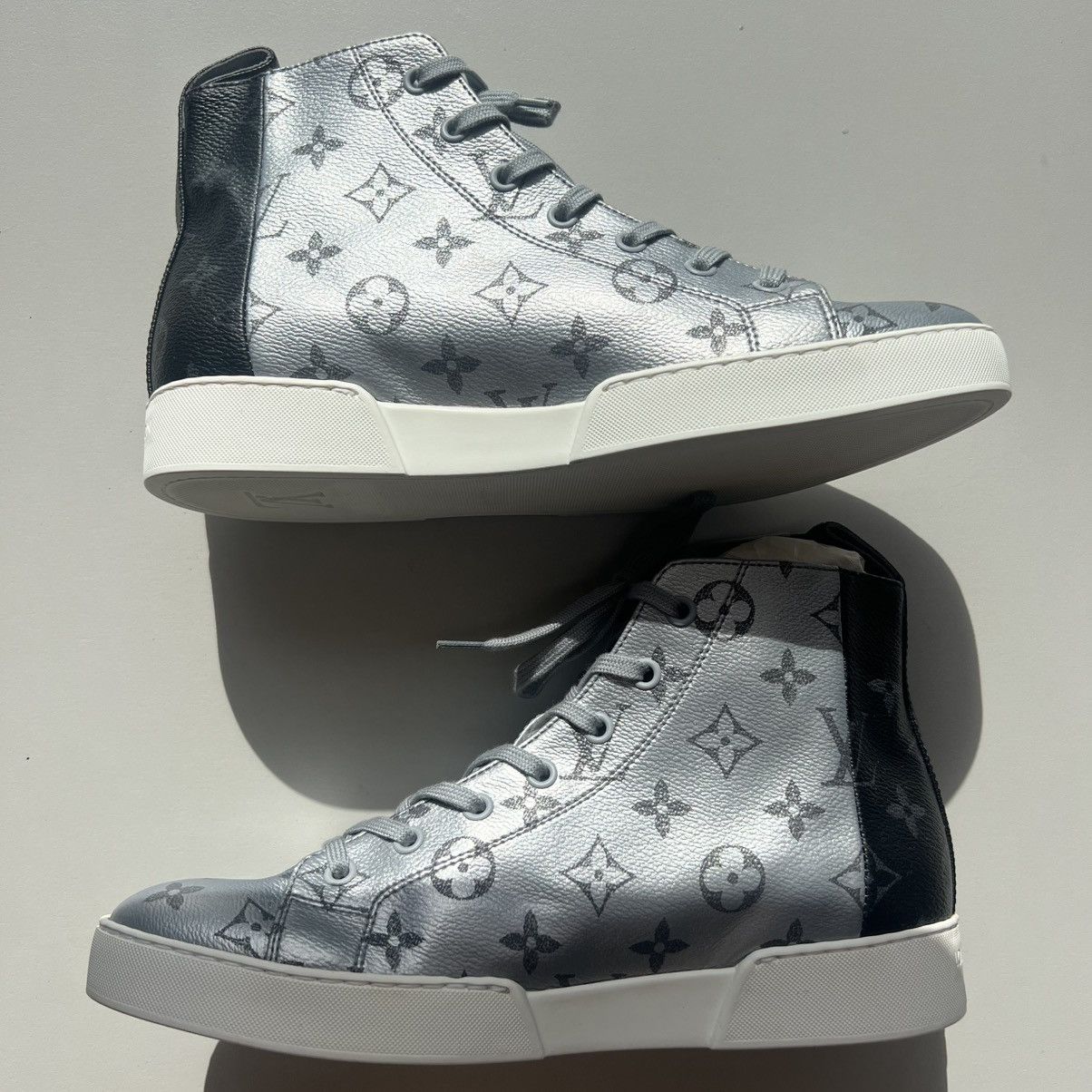 Louis Vuitton Louis Vuitton Monogram Match Up High Top Sneakers US 7 Size US 7 / IT 37 - 1 Thumbnail