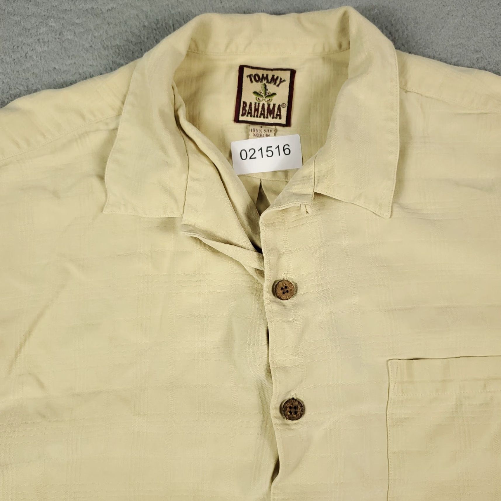 Tommy Bahama VINTAGE Tommy Bahama Shirt Mens Large Yellow Silk Hawaiian Camp Button Up? Size US L / EU 52-54 / 3 - 2 Thumbnail