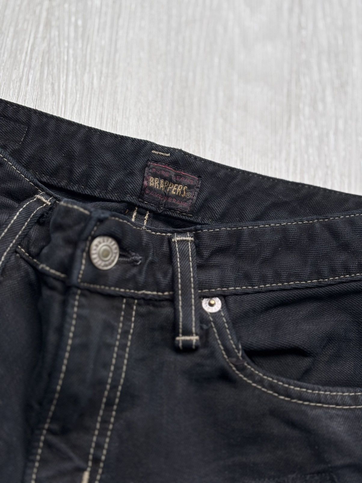 Japanese Brand Brappers distressed flare jeans Size US 26 / EU 42 - 4 Thumbnail