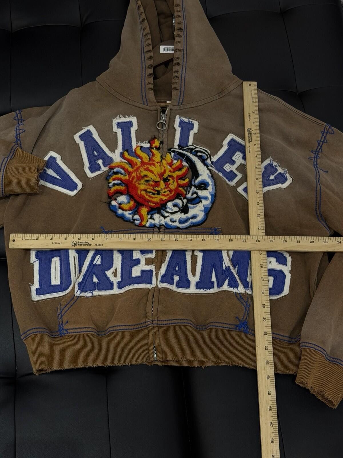 Vale Large - Vale Zip Up Brown Sun Hoodie Authentic Valley Size US L / EU 52-54 / 3 - 8 Thumbnail