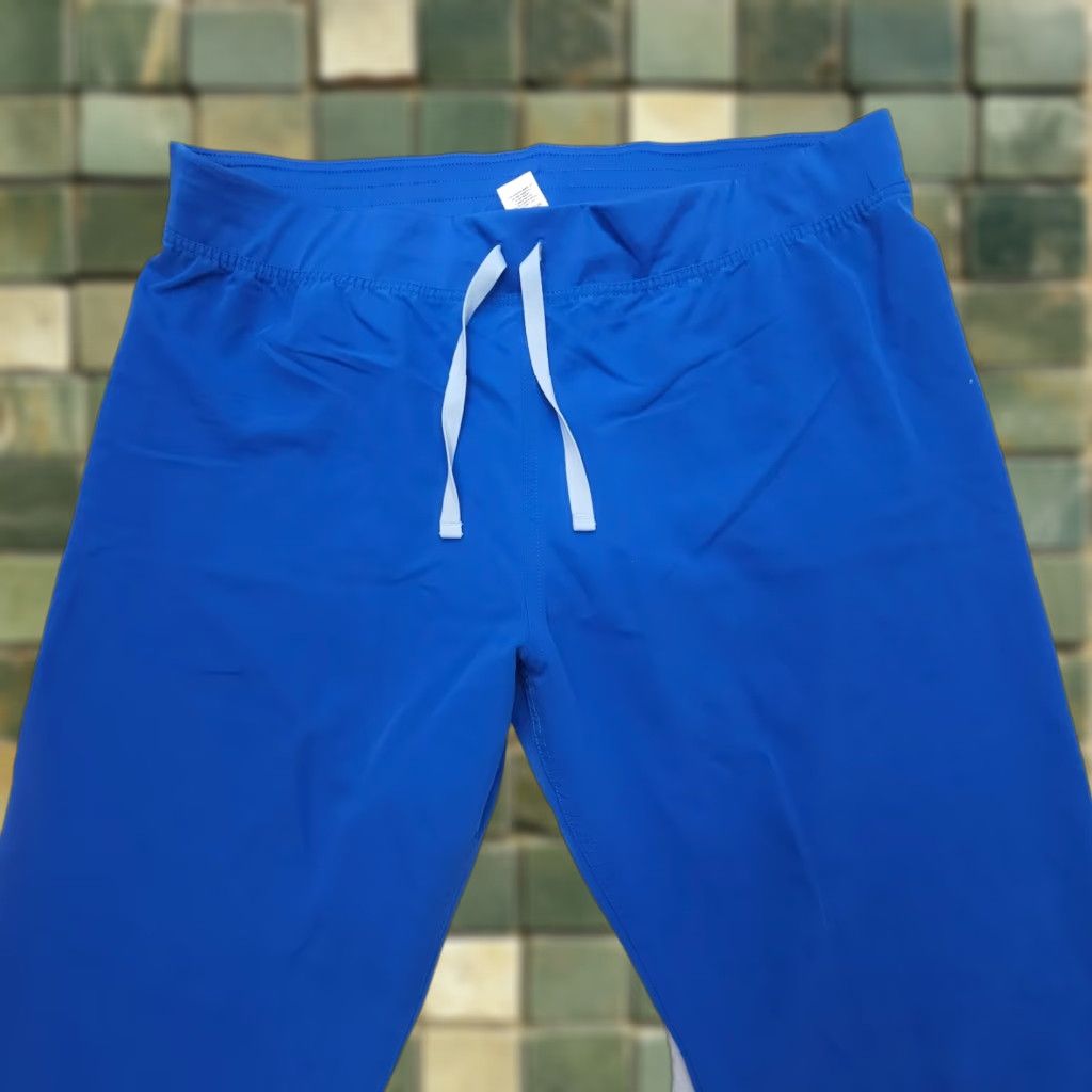 Vintage FIGS High Waisted Scrub Pants XL Blue Livingston Nursing Medical 31" Inseam Size 40" / US 18 - 1 Thumbnail