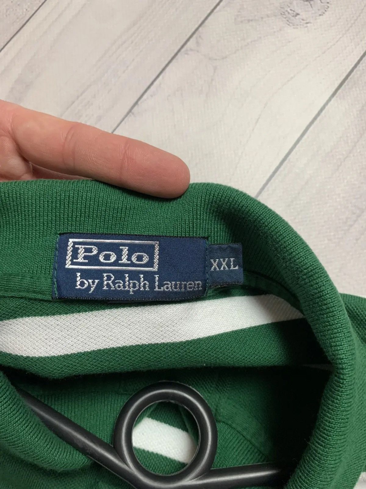 Vintage Vintage rugby Polo Ralph Lauren longsleeve green striped XXL Size US XXL / EU 58 / 5 - 6 Thumbnail