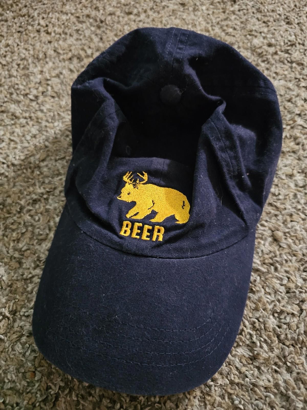 The Unbranded Brand Bear/deer Hat Beer Strapback Size ONE SIZE - 1 Thumbnail