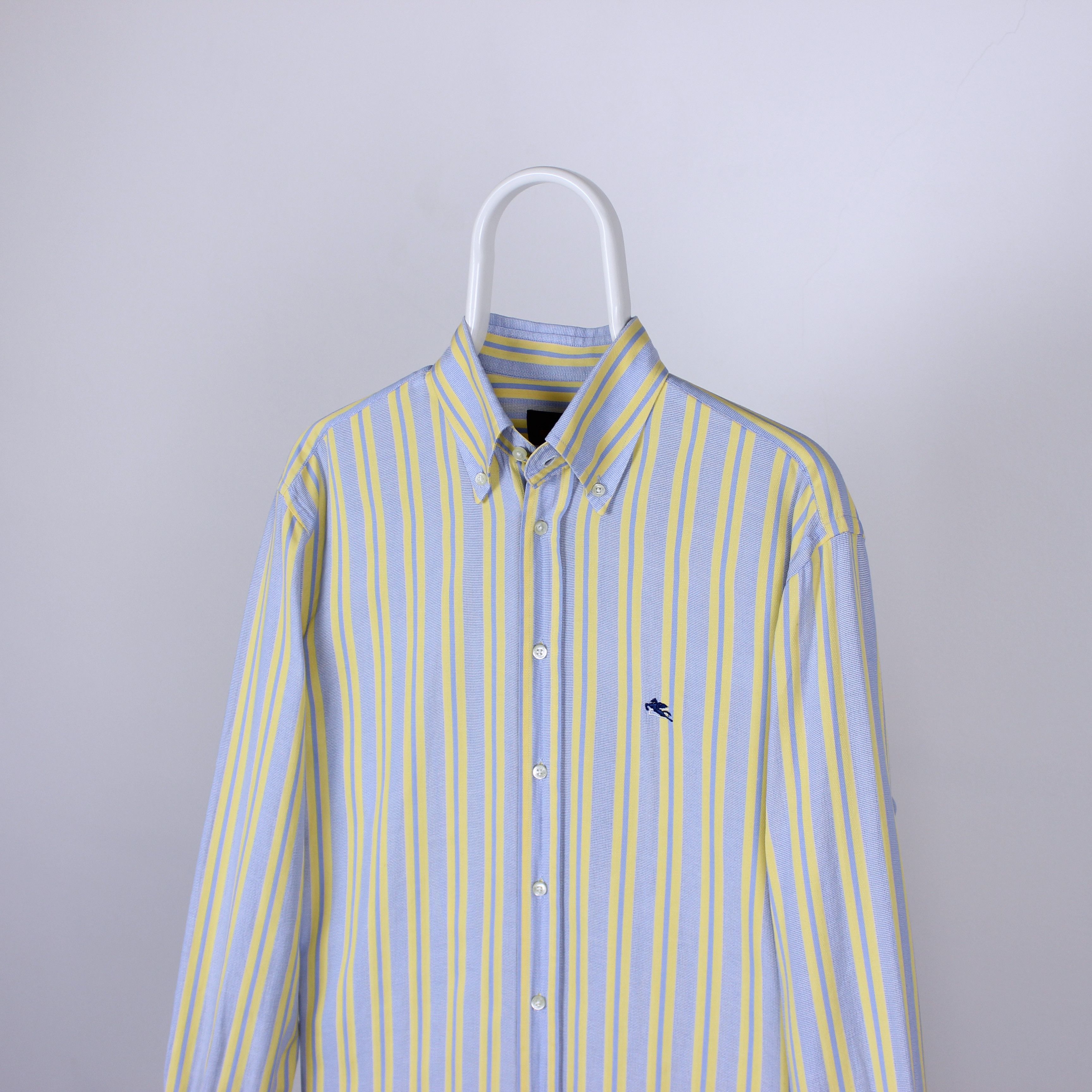 Etro Etro shirt men striped M L yellow cotton button Ups Size US L / EU 52-54 / 3 - 2 Thumbnail