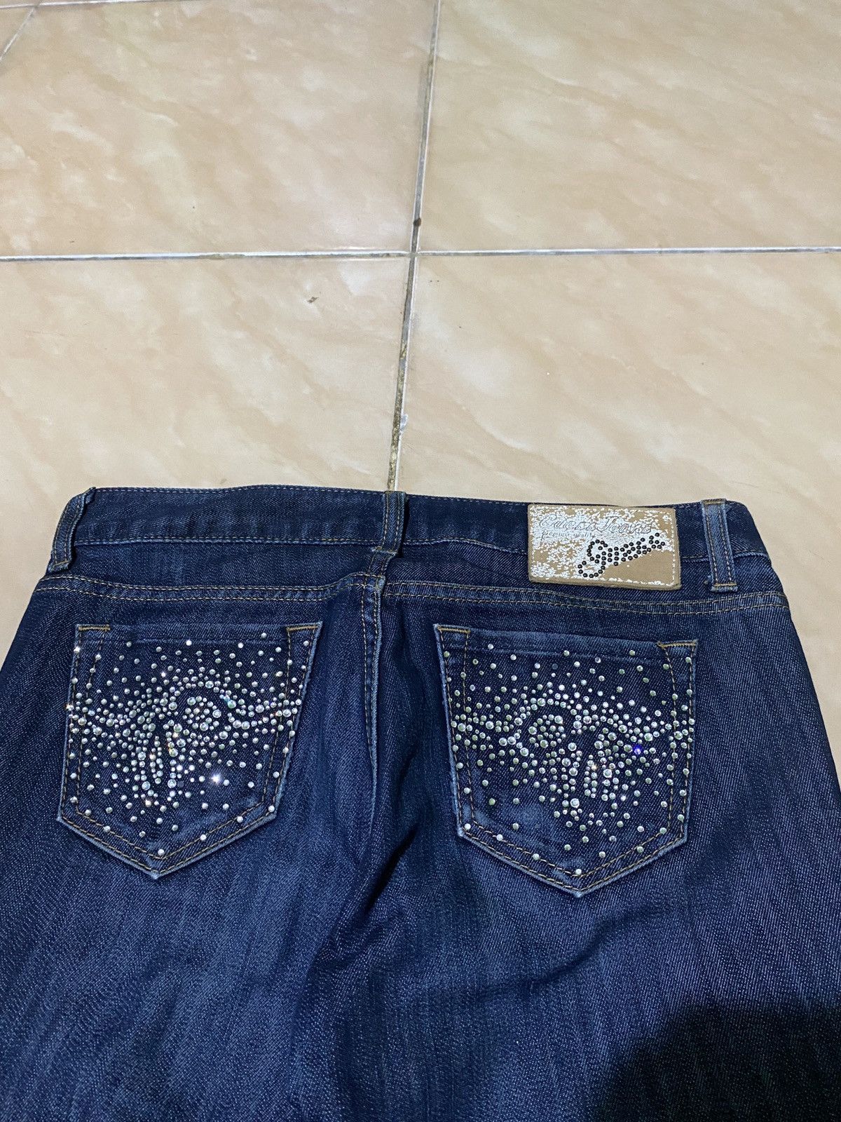 Guess × If Six Was Nine × Japanese Brand guess flare jeans blue indigo beads back pokcet Size 26" / US 2 / IT 38 - 6 Thumbnail