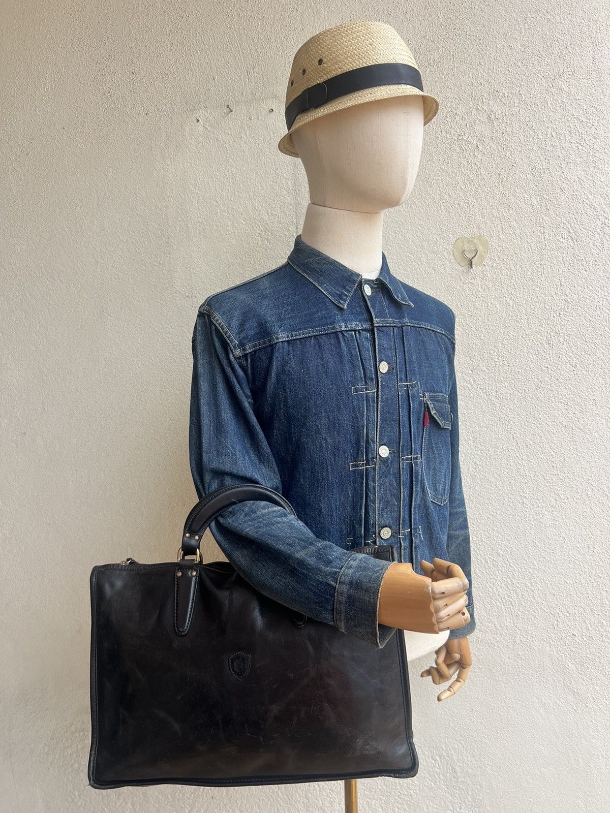 Felisi Felisi Distressed Scratches Patina Leather Bag Size ONE SIZE - 5 Thumbnail