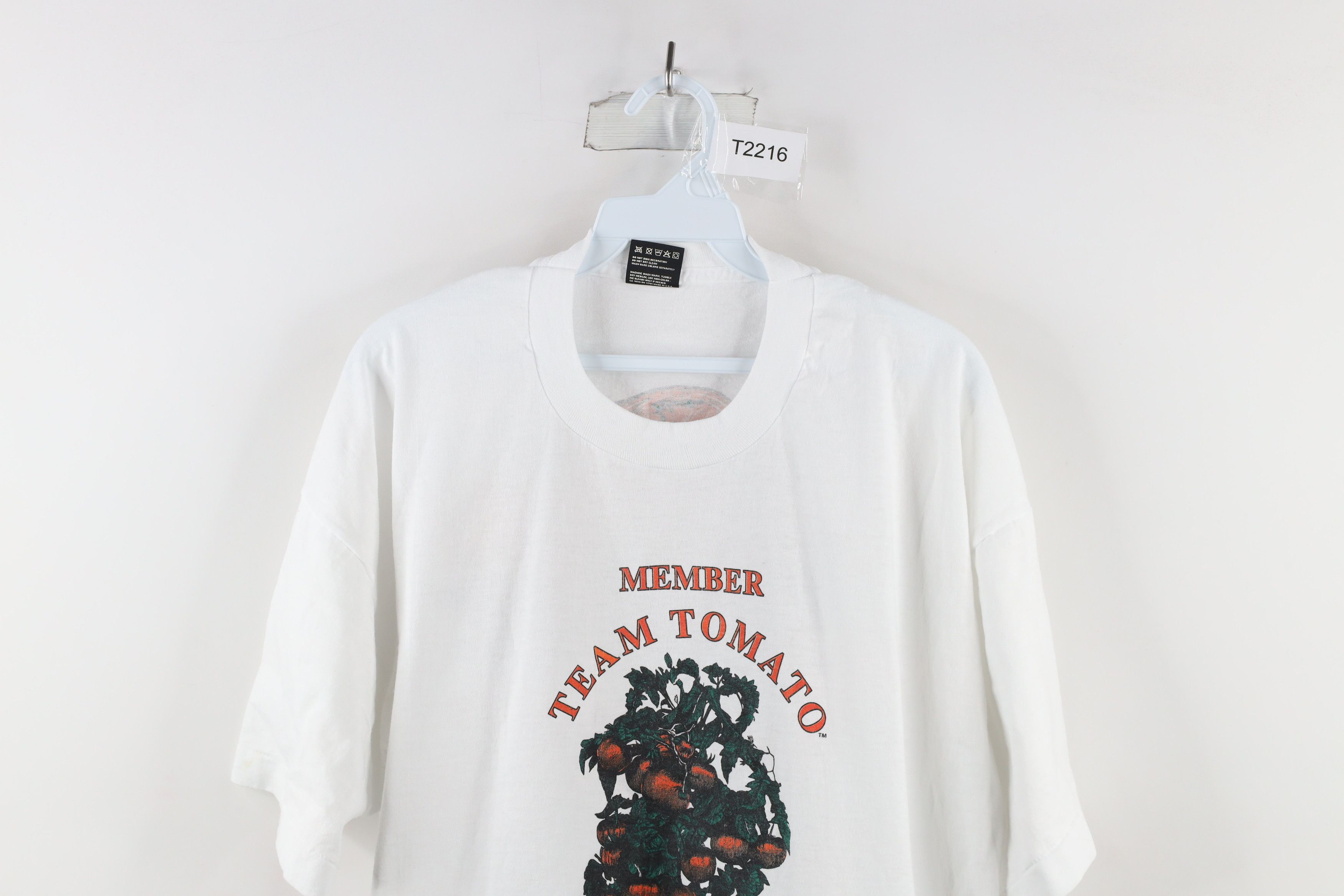 Vintage Vintage 90s Texas Agricultural Team Tomato T-Shirt White USA Size US XXL / EU 58 / 5 - 2 Thumbnail