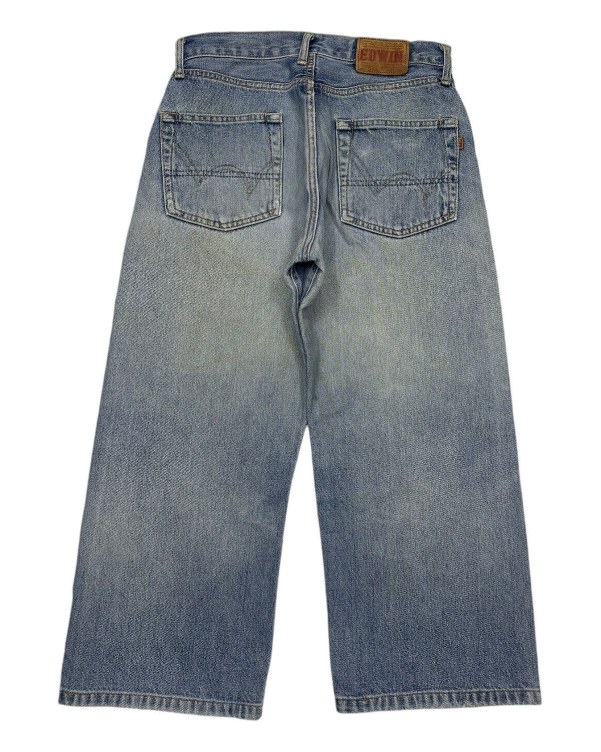 If Six Was Nine EDWIN 505 SELVEDGE JORTS DENIM JEANS Size US 28 / EU 44 - 4 Thumbnail