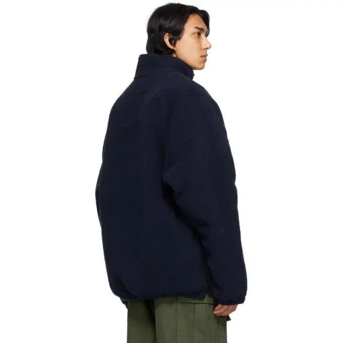 Balenciaga Balenciaga Navy Sherpa 1/2-Zip Jacket Size US L / EU 52-54 / 3 - 4 Thumbnail