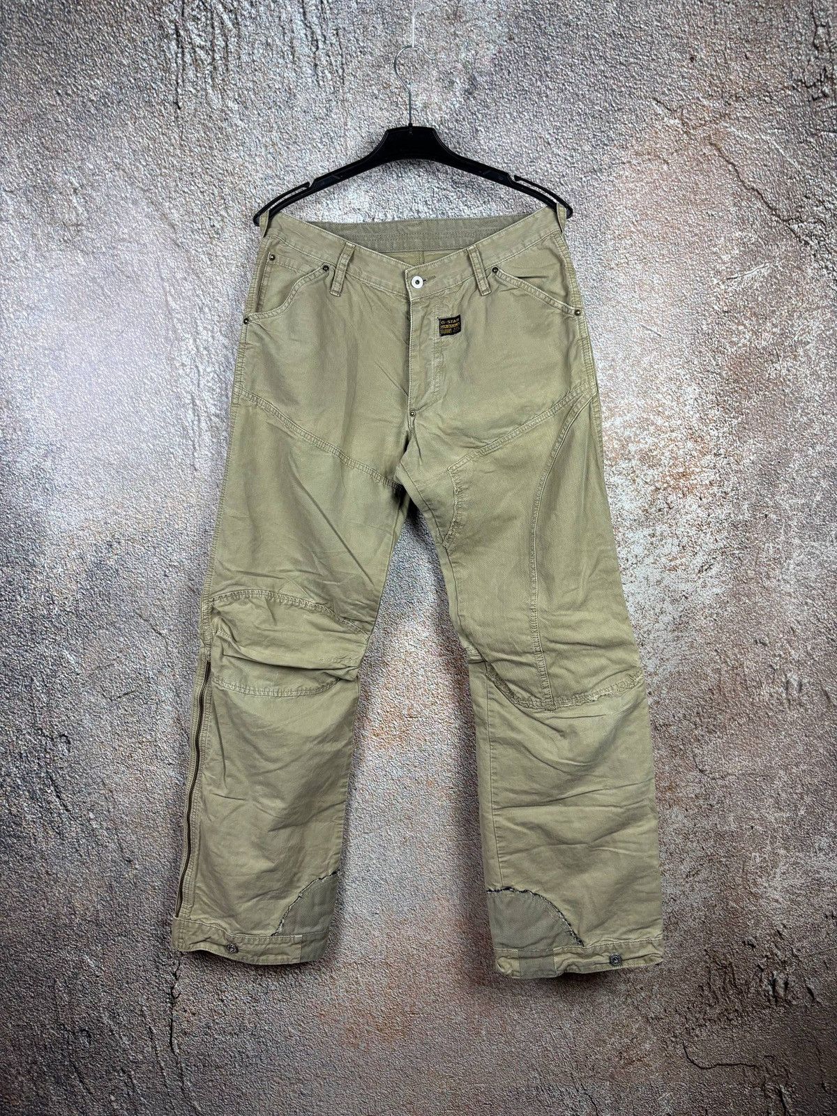 G-Star y2k G Star Raw Raw Edges Baggy Zip Pants Size 33 Size US 33 - 1 Thumbnail