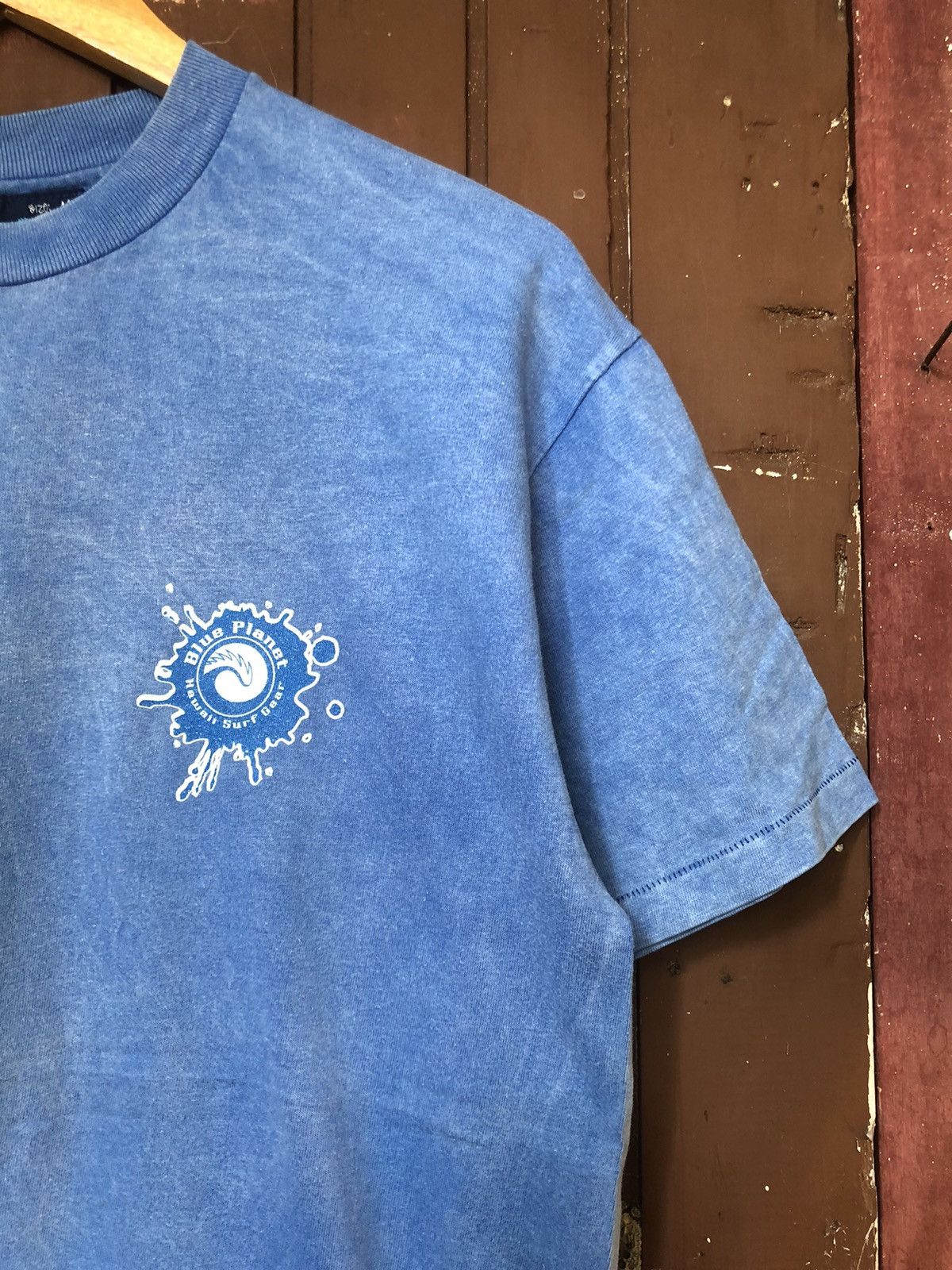 Japanese Brand Vintage 80s Blue Planet Hawaii Surf Gear Backhit Tee Size US M / EU 48-50 / 2 - 10 Thumbnail