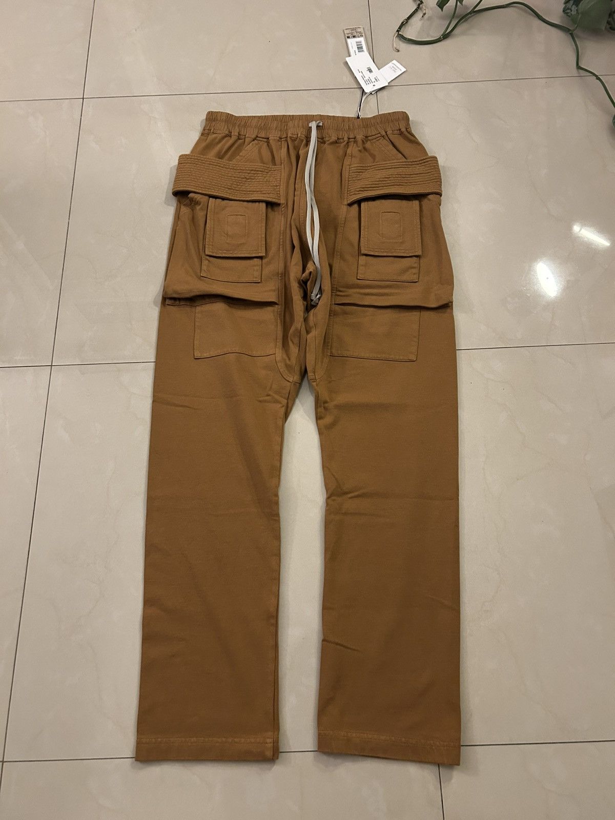 Rick Owens Drkshdw Rick Owens Brown Creatch Sweatpants Size US 37 - 1 Thumbnail