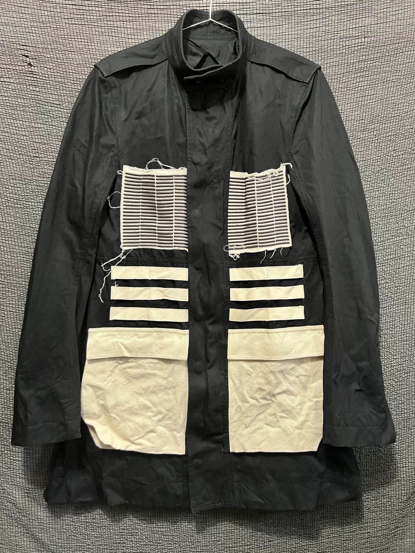 Rick Owens Rick Owens Black and White Windbreaker Coat Size US M / EU 48-50 / 2 - 1 Thumbnail