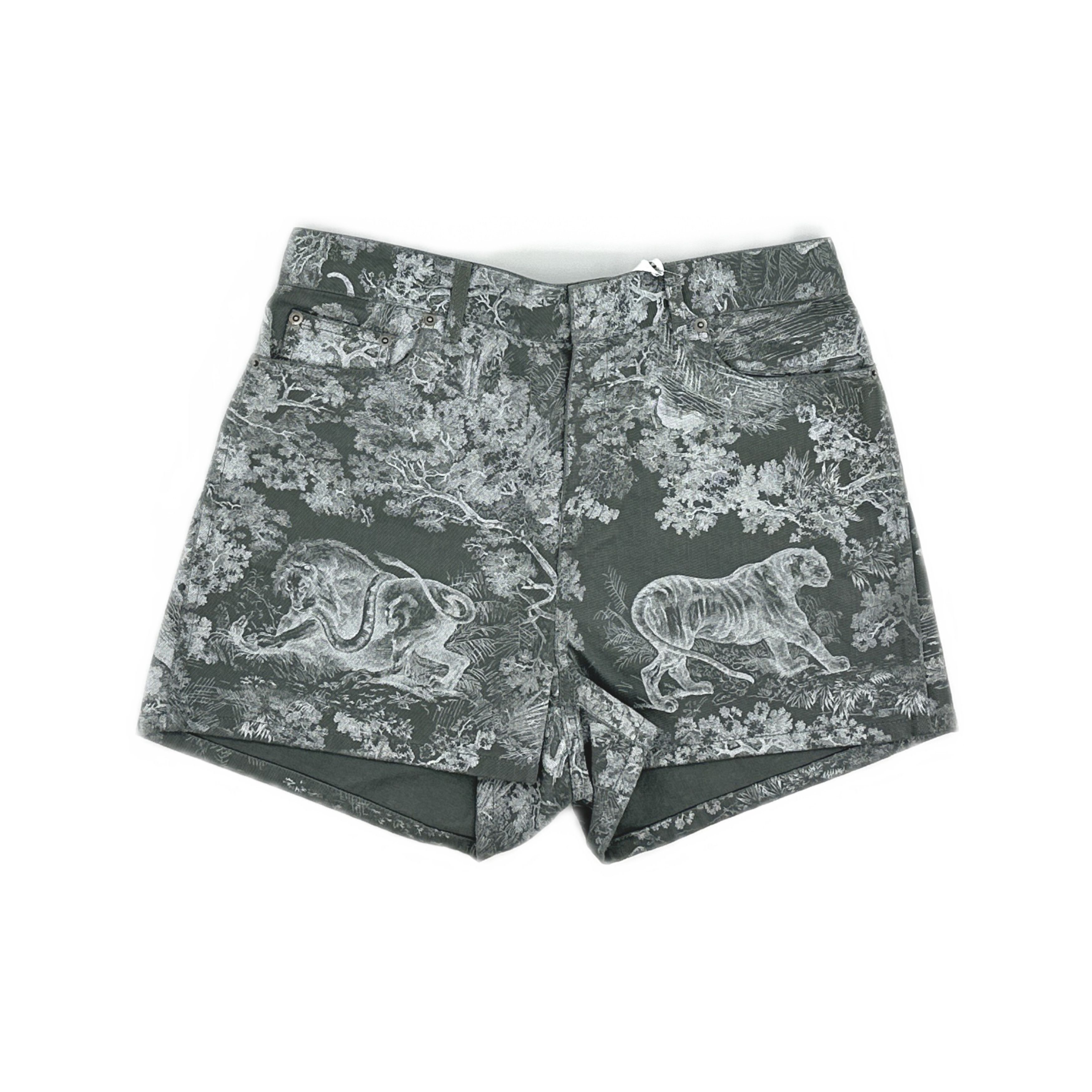 Dior Dior Animal Print Shorts Size 40 Size 28" / US 6 / IT 42 - 1 Thumbnail