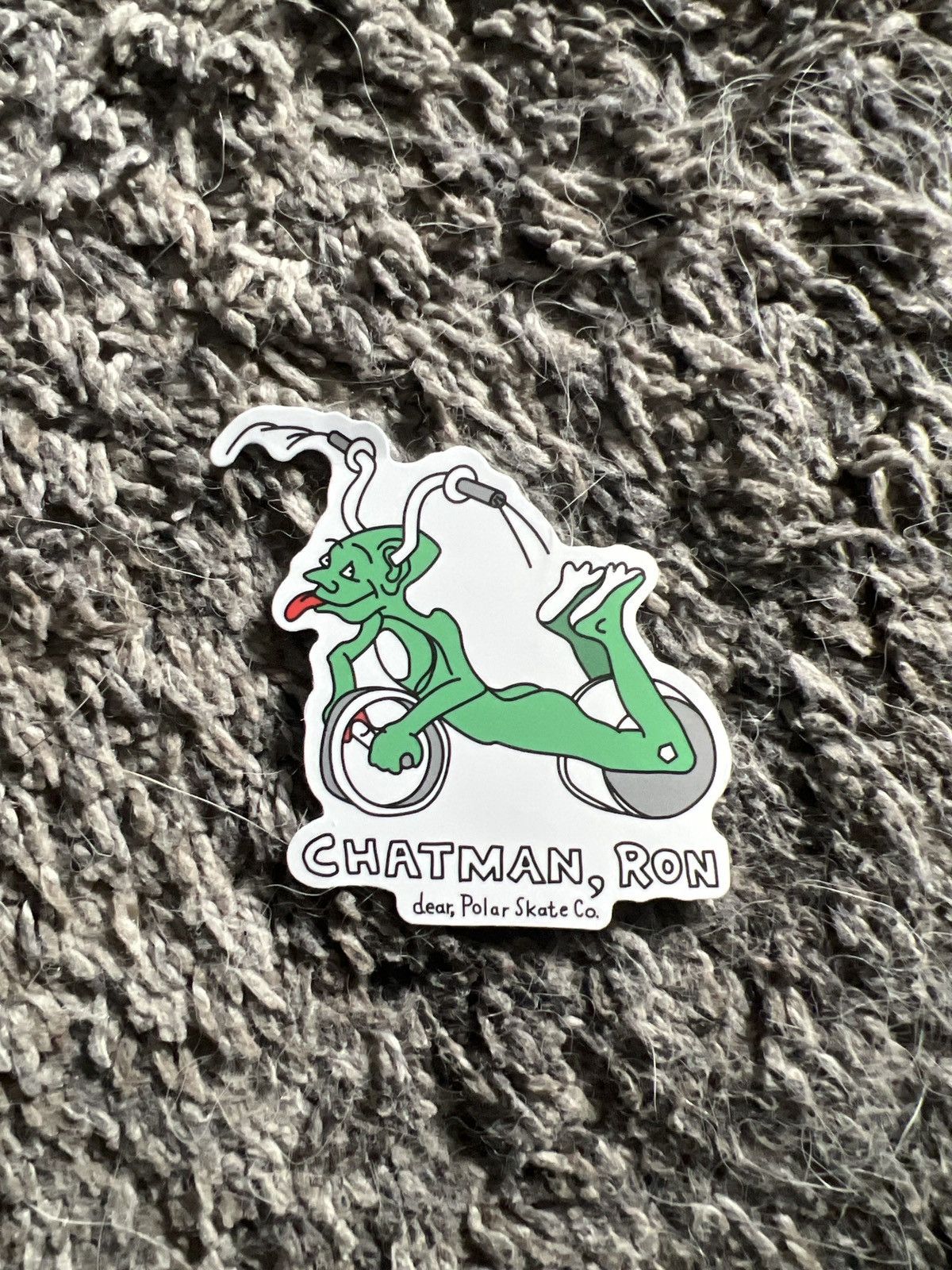 Polar Skate Co. Polar Skate Co. Dear Skating Ron Chatman Sticker Size ONE SIZE - 1 Thumbnail