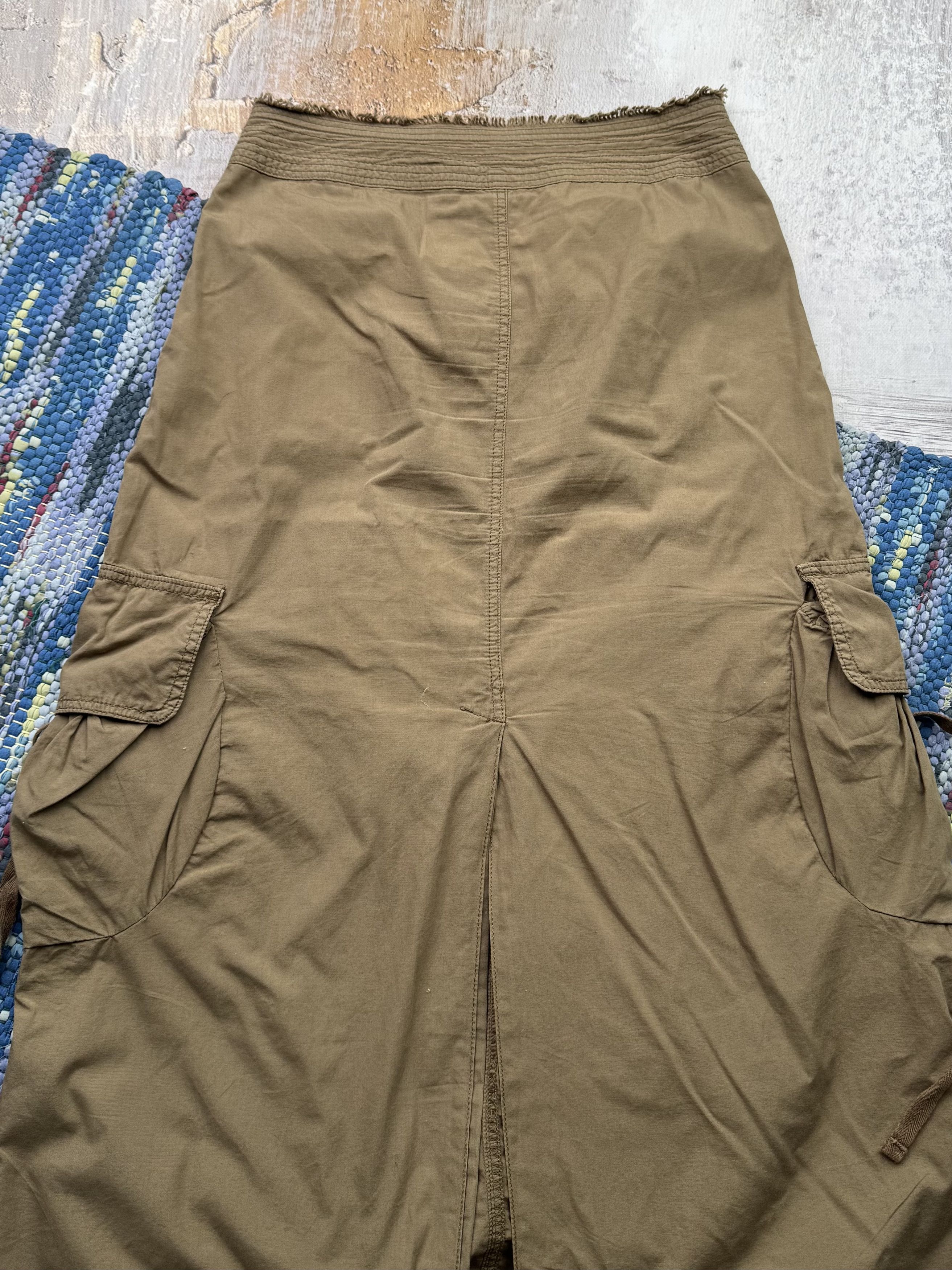Vintage Cargo Maxi Skirt A729D15(597)