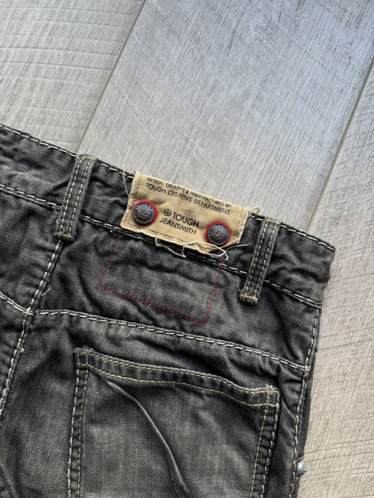 If Six Was Nine Tough Jeansmith Japanese Y2K Relaxed Jeans Gothic Punk Opium Size US 30 / EU 46 - 15 Thumbnail