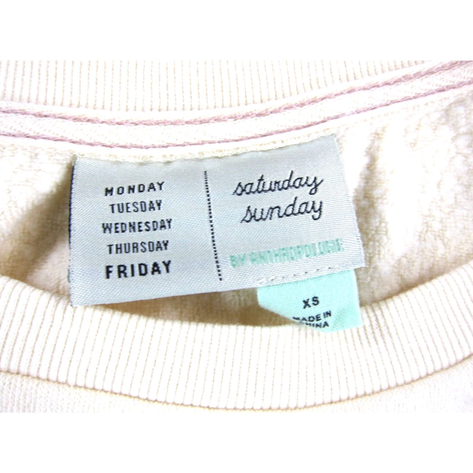 Anthropologie Anthropologie Saturday Sunday Fleur Ivory Pink Green Yellow Floral Sweatshirt XS Women Size XS / US 0-2 / IT 36-38 - 3 Thumbnail