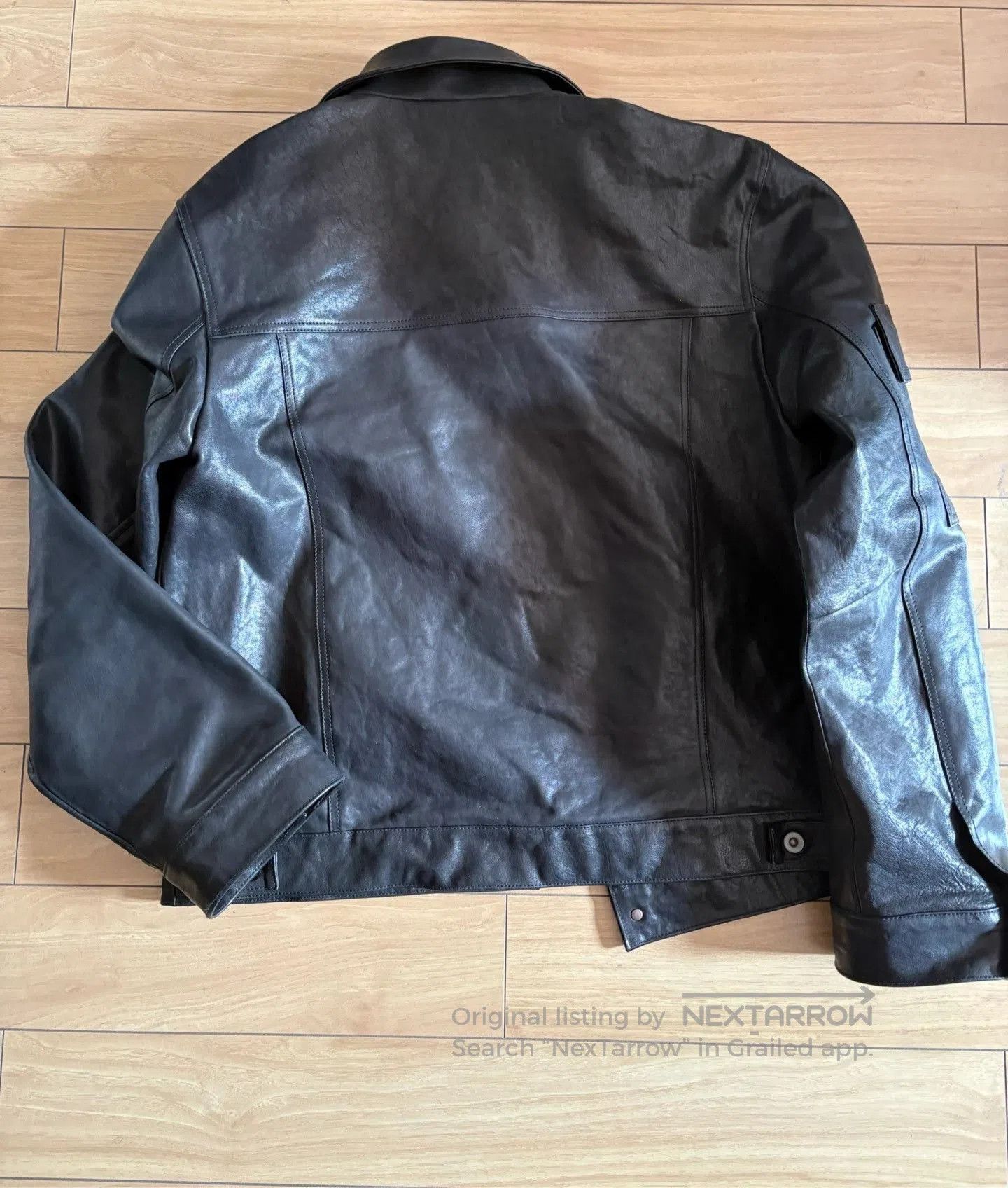 Japanese Brand Kisekino Seigen Black Leather Jacket. Size US L / EU 52-54 / 3 - 4 Thumbnail