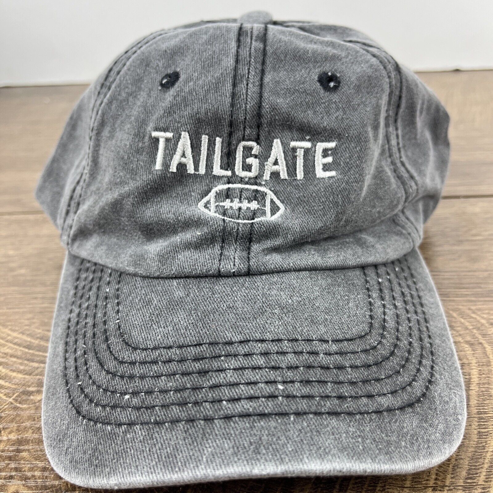 Other Tailgate Hat Football Tailgate Hat Gray Hat Adjustable Gray Size ONE SIZE - 6 Thumbnail