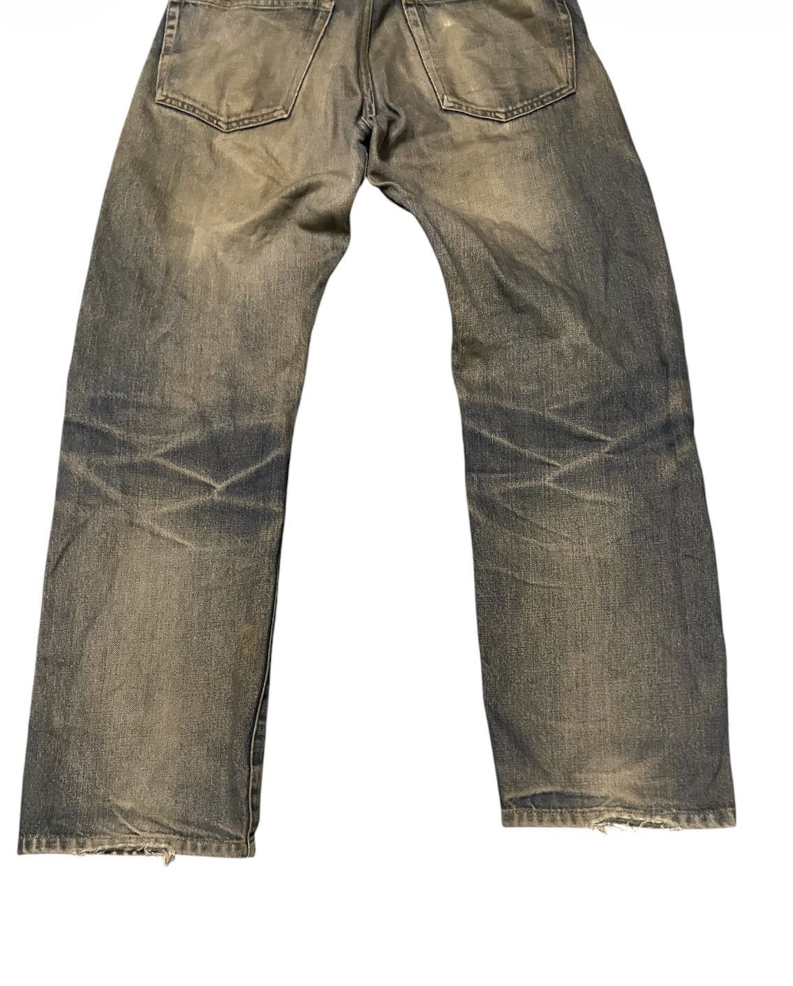 Yohji Yamamoto Distressed Denim Ined By Yohji Yamamoto Denim Pant Size US 30 / EU 46 - 8 Thumbnail