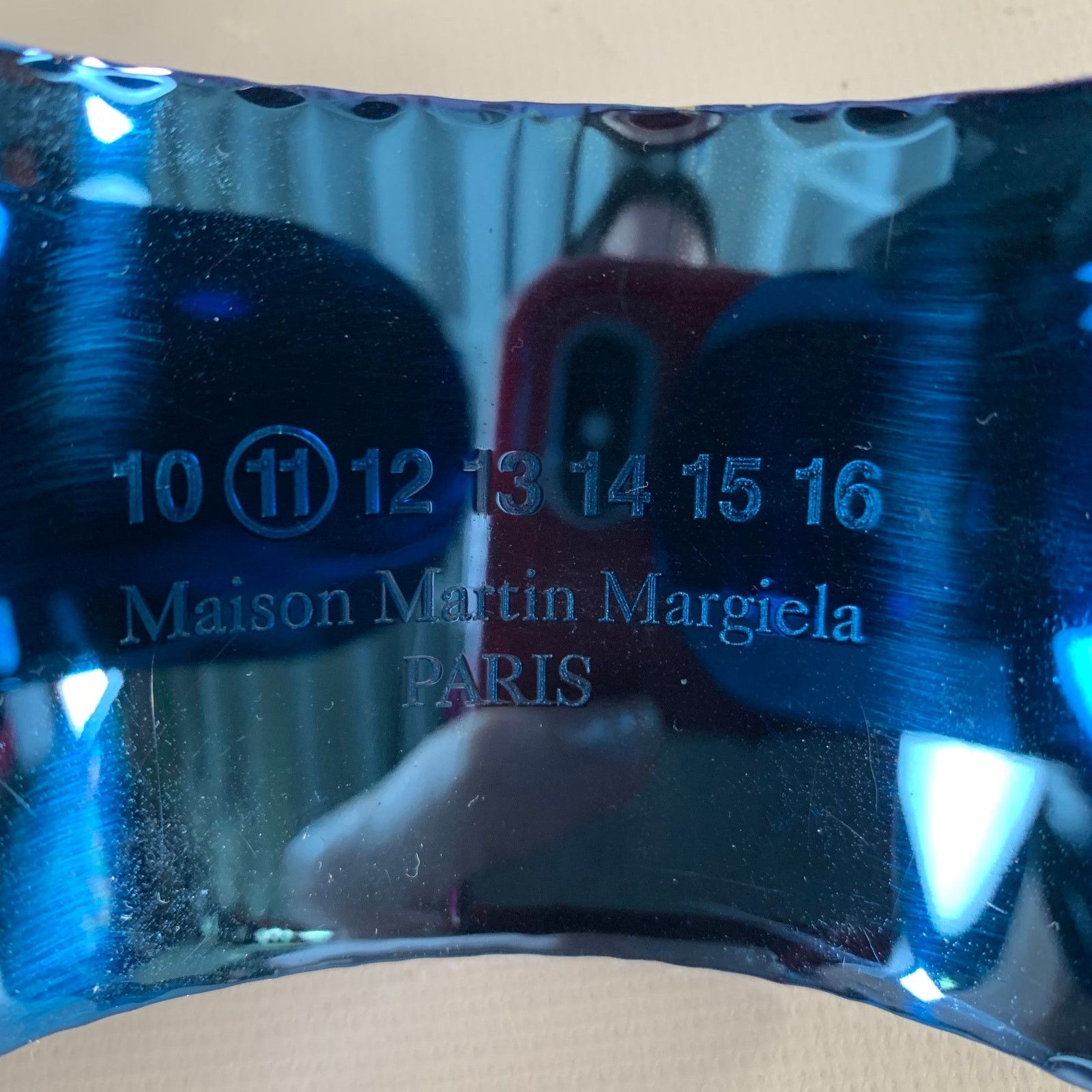 Maison Margiela MAISON MARTIN MARGIELA Blue Metallic Metal Bracelet Size ONE SIZE - 3 Thumbnail