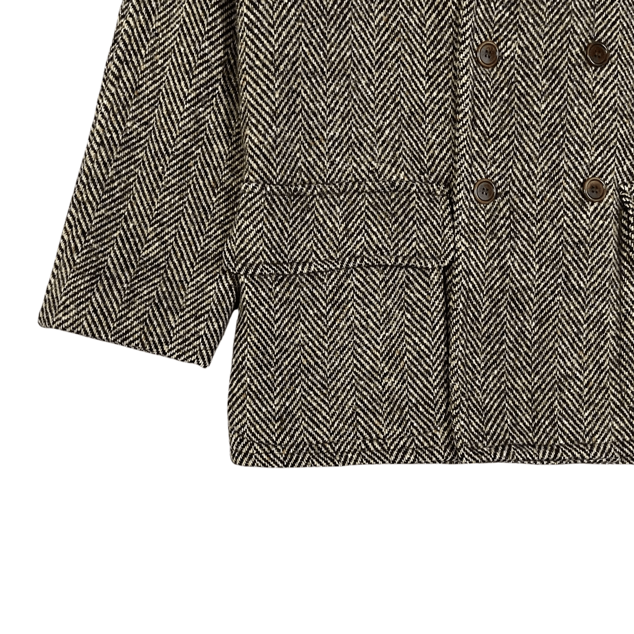 Brunello Cucinelli P.A.R.O.S.H. Herringbone Coat Double Breasted BC Inspired Size US M / EU 48-50 / 2 - 3 Thumbnail