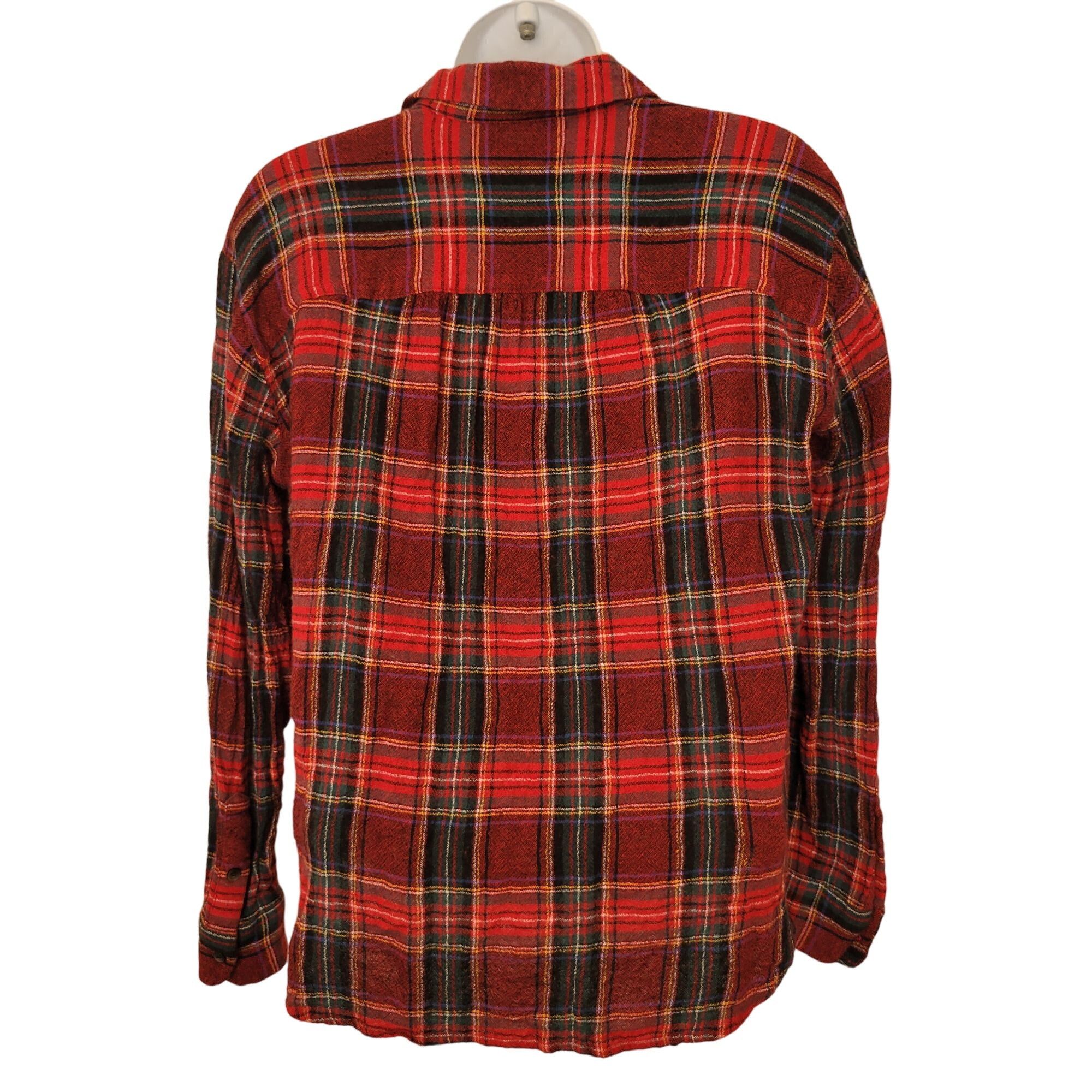 Madewell Madewell Red Tartan Plaid Button Up CENTRAL Shirt S Wool Boy Size S / US 4 / IT 40 - 3 Thumbnail